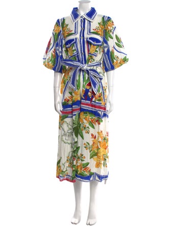 Farm Rio Printed Midi Length Dress