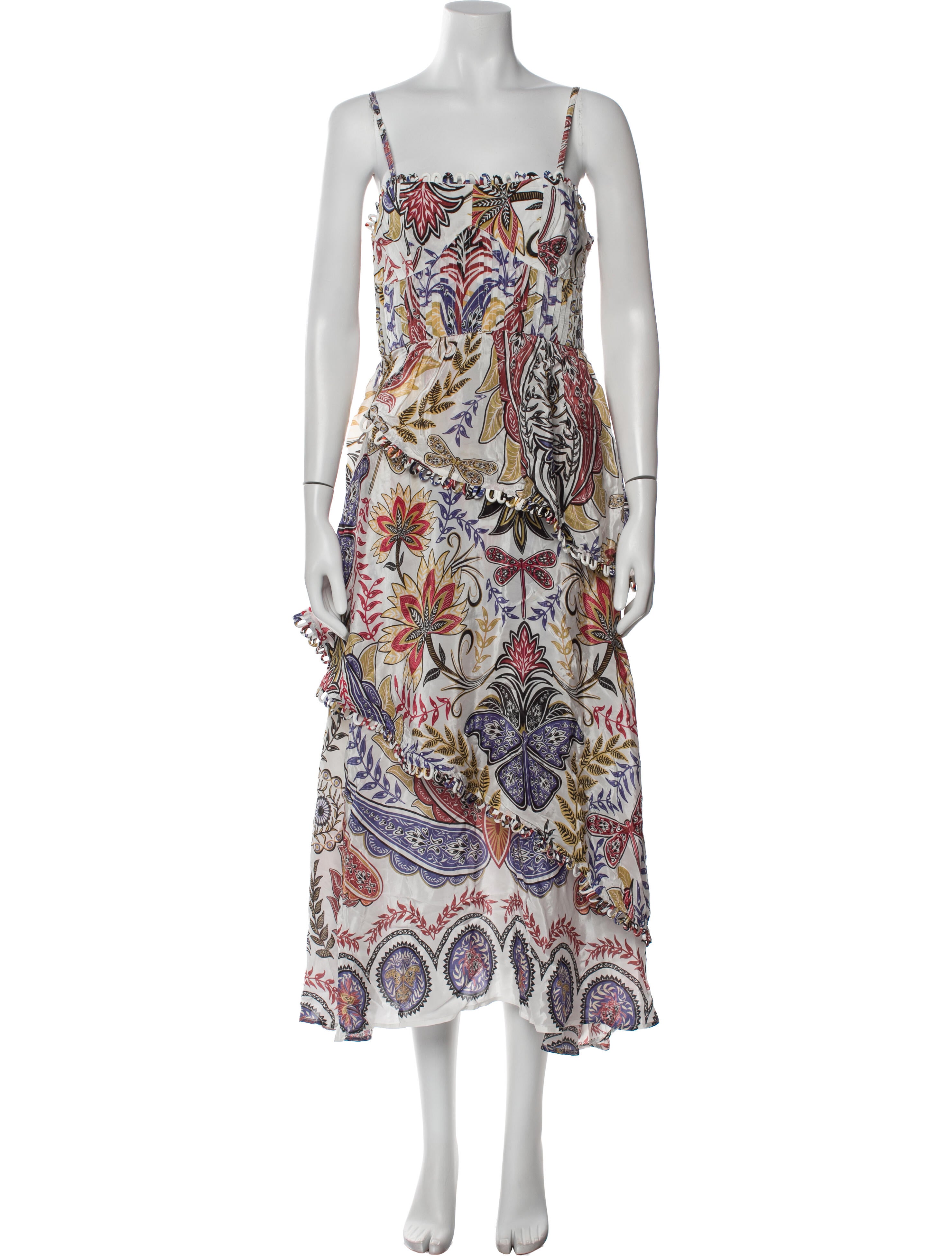 Farm Rio Printed Long Dress w/ Tags