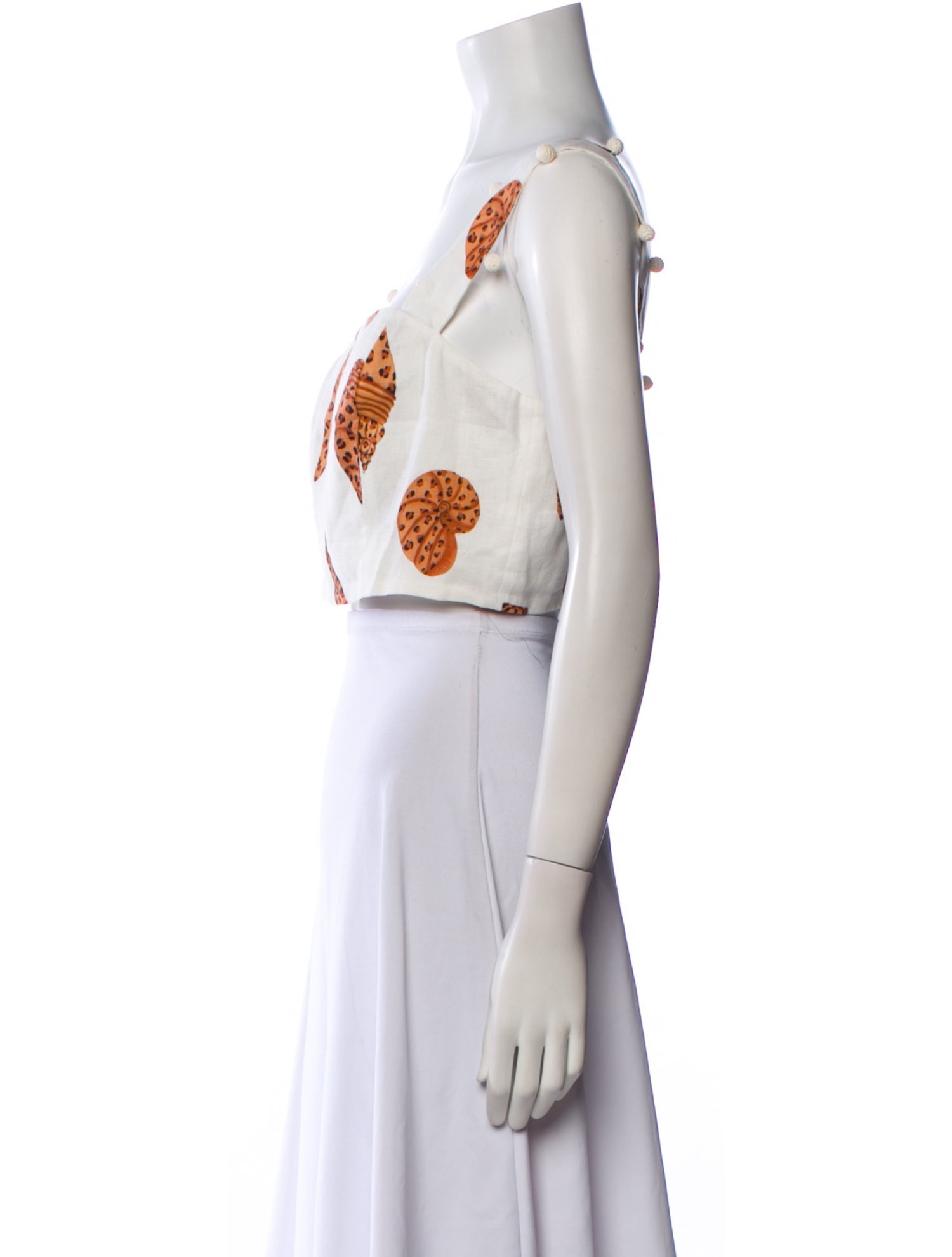 Farm Rio Linen Printed Crop Top