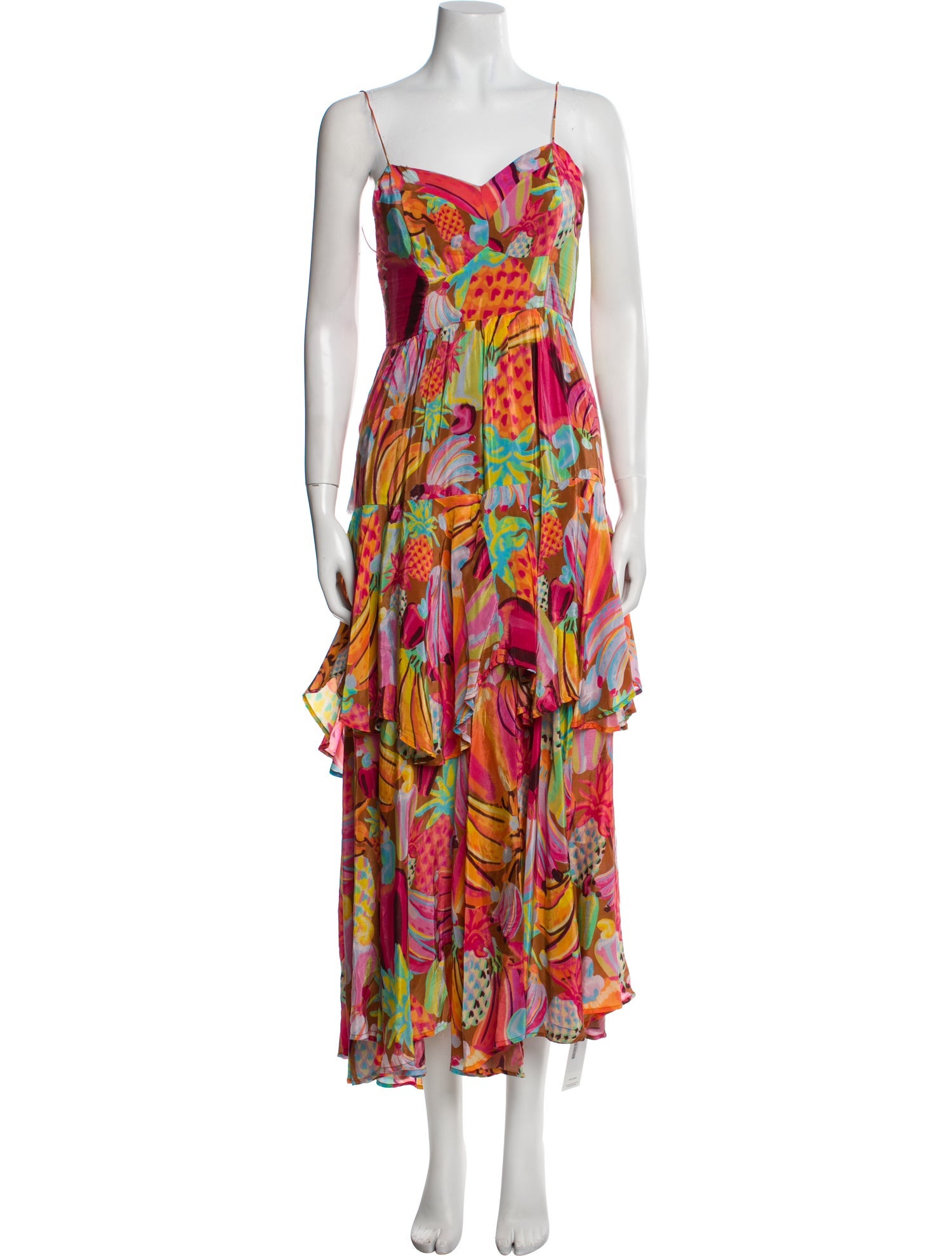 Farm Rio Floral Print Long Dress