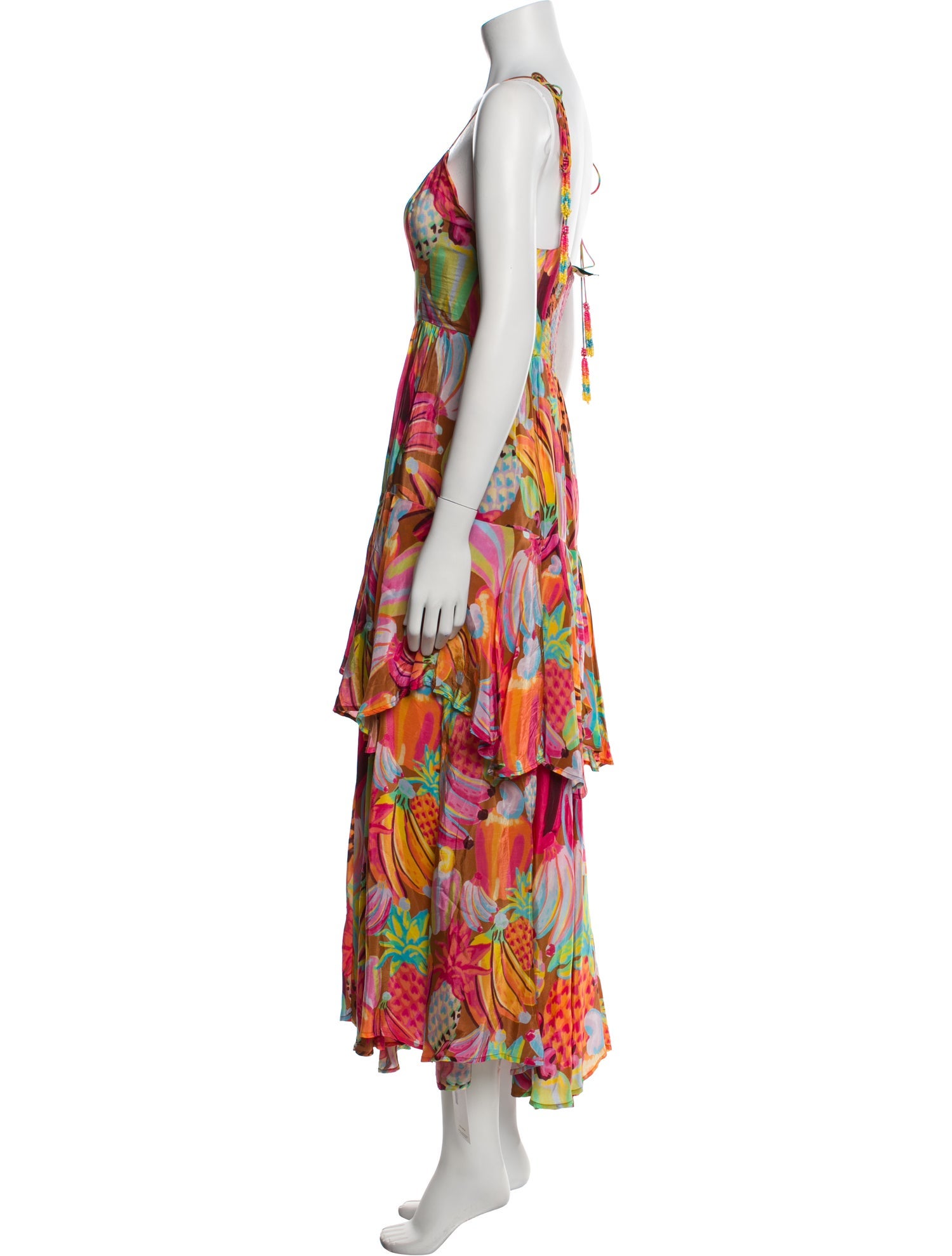 Farm Rio Floral Print Long Dress