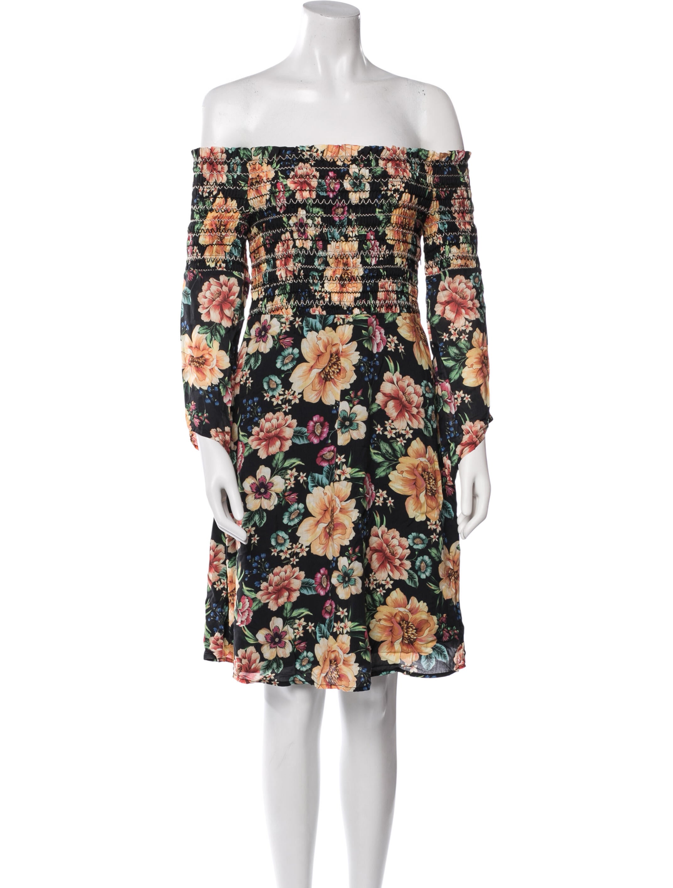 Farm Rio Floral Print Mini Dress