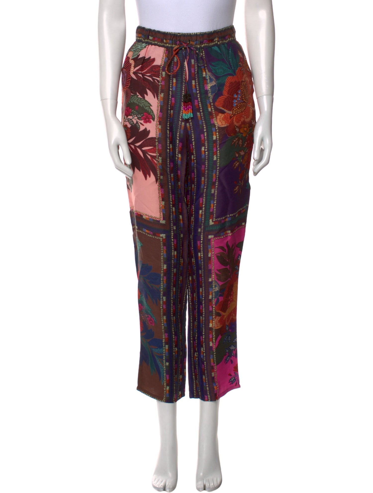 Farm Rio Floral Print Straight Leg Pants