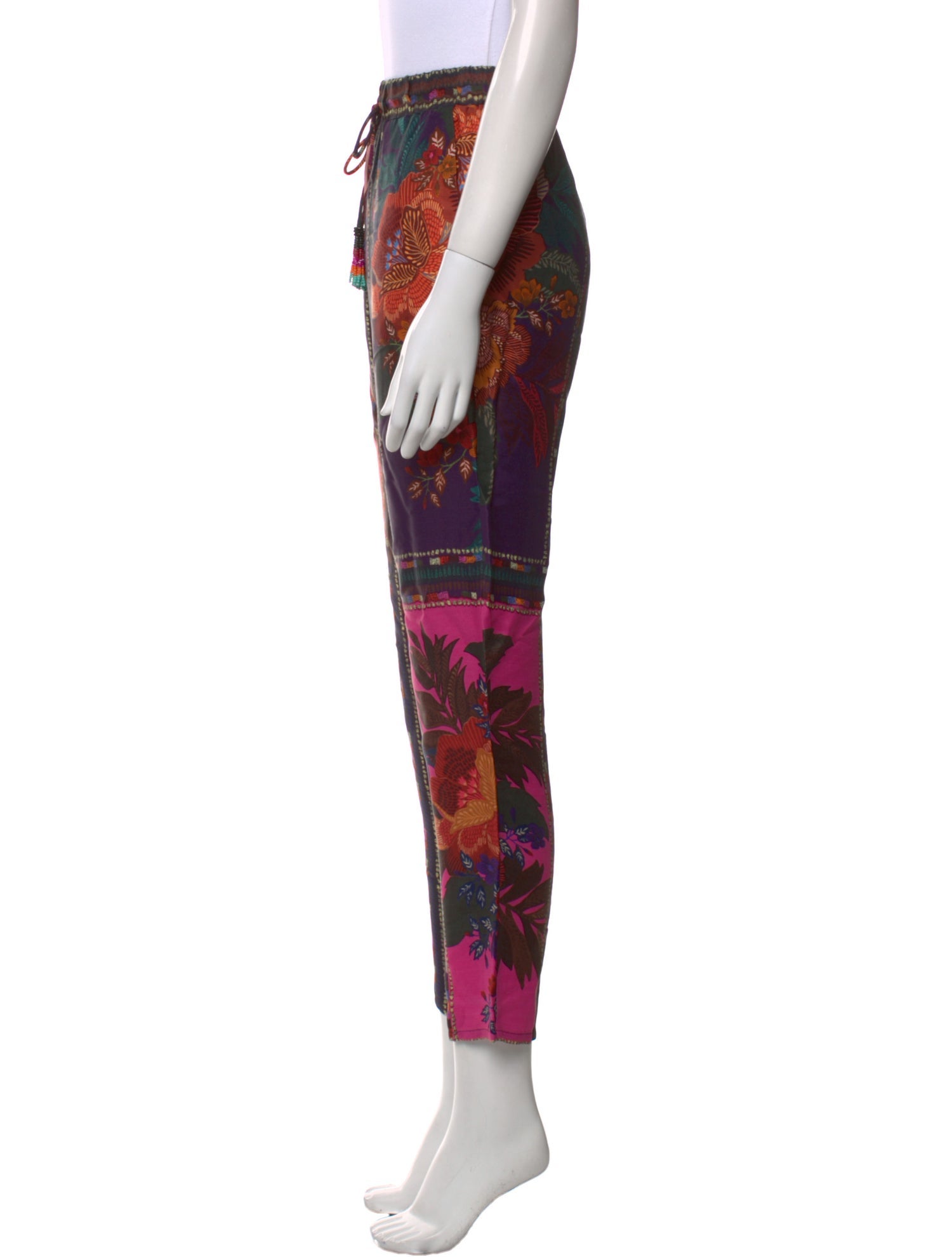 Farm Rio Floral Print Straight Leg Pants