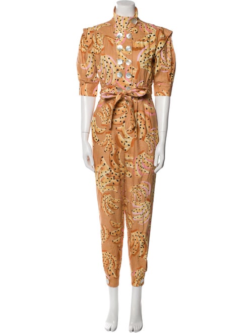 Farm Rio Linen Printed Jumpsuit