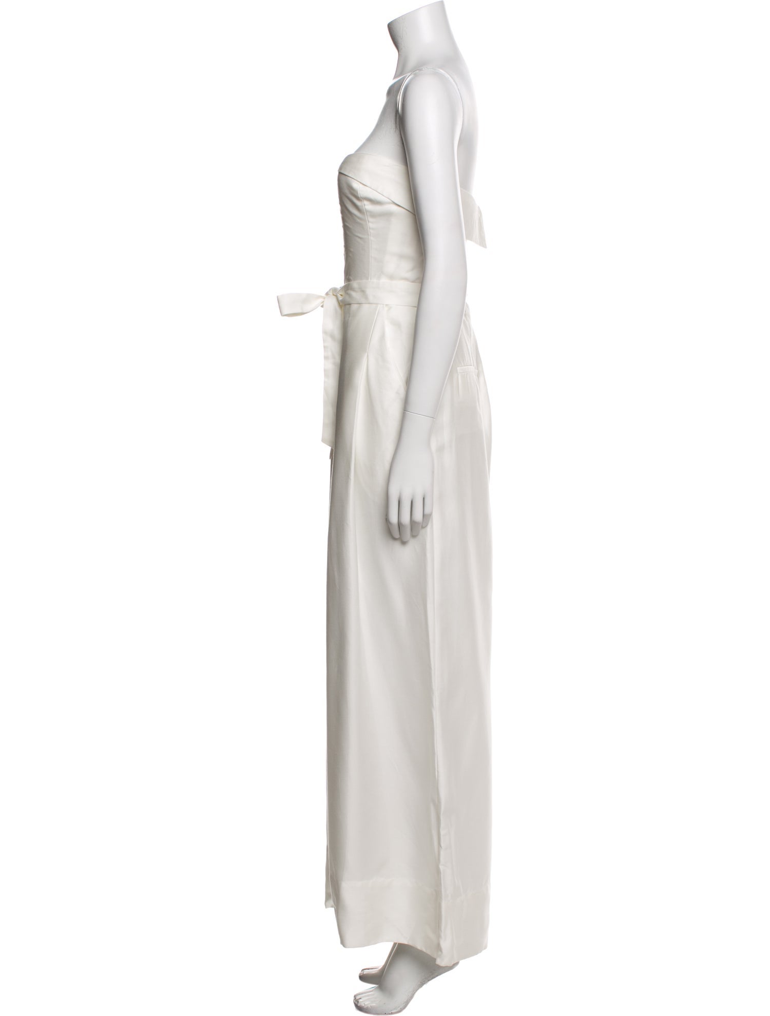 Farm Rio Linen Strapless Jumpsuit