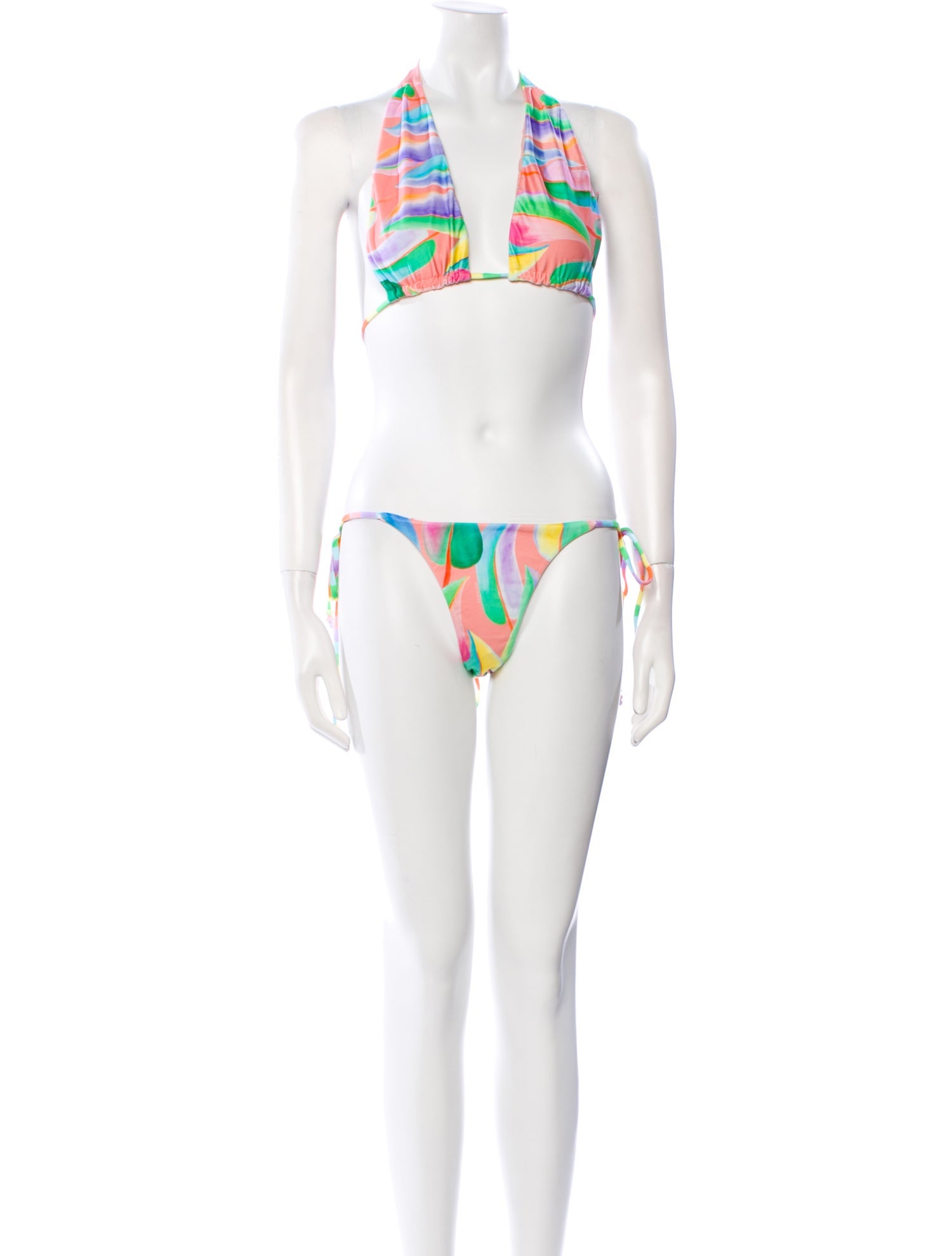 Farm Rio Printed Cutout Accent Bikini w/ Tags