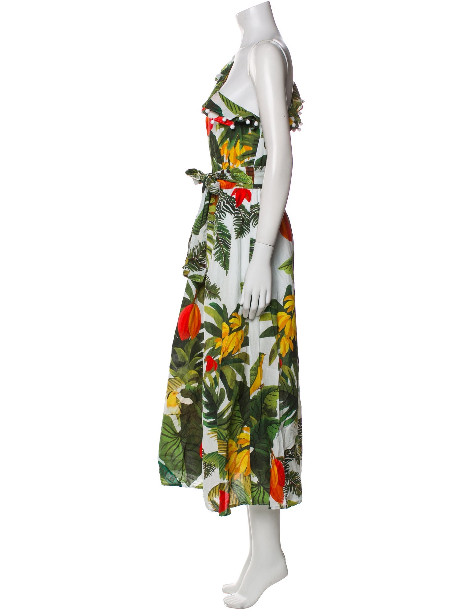 Farm Rio Floral Print Long Dress