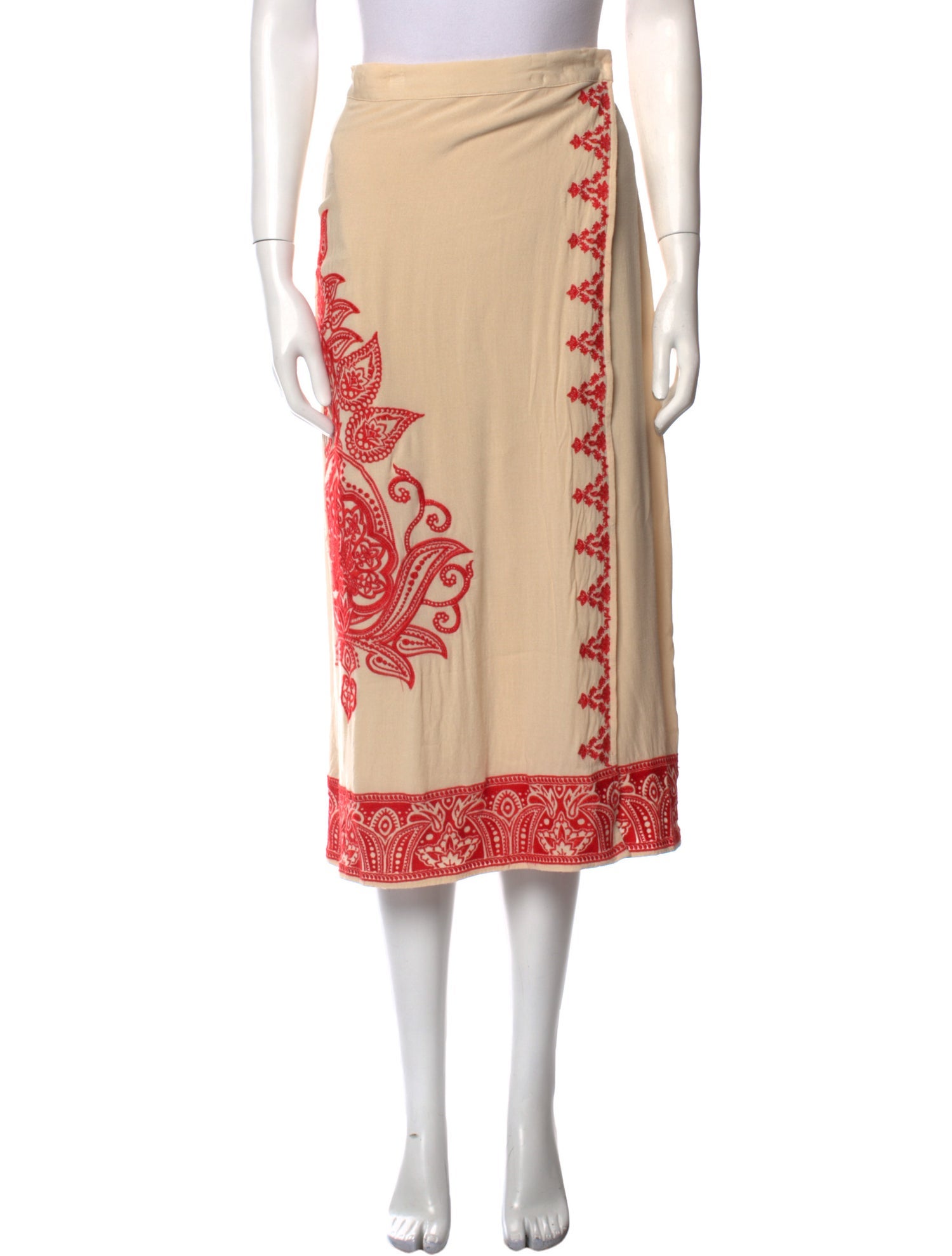 Farm Rio Printed Midi Length Skirt