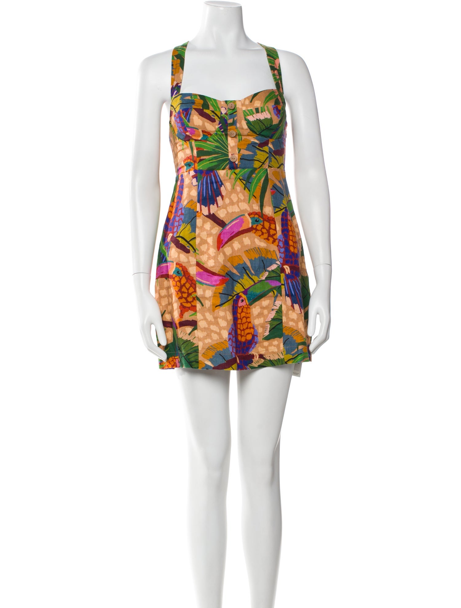 Farm Rio Linen Mini Dress