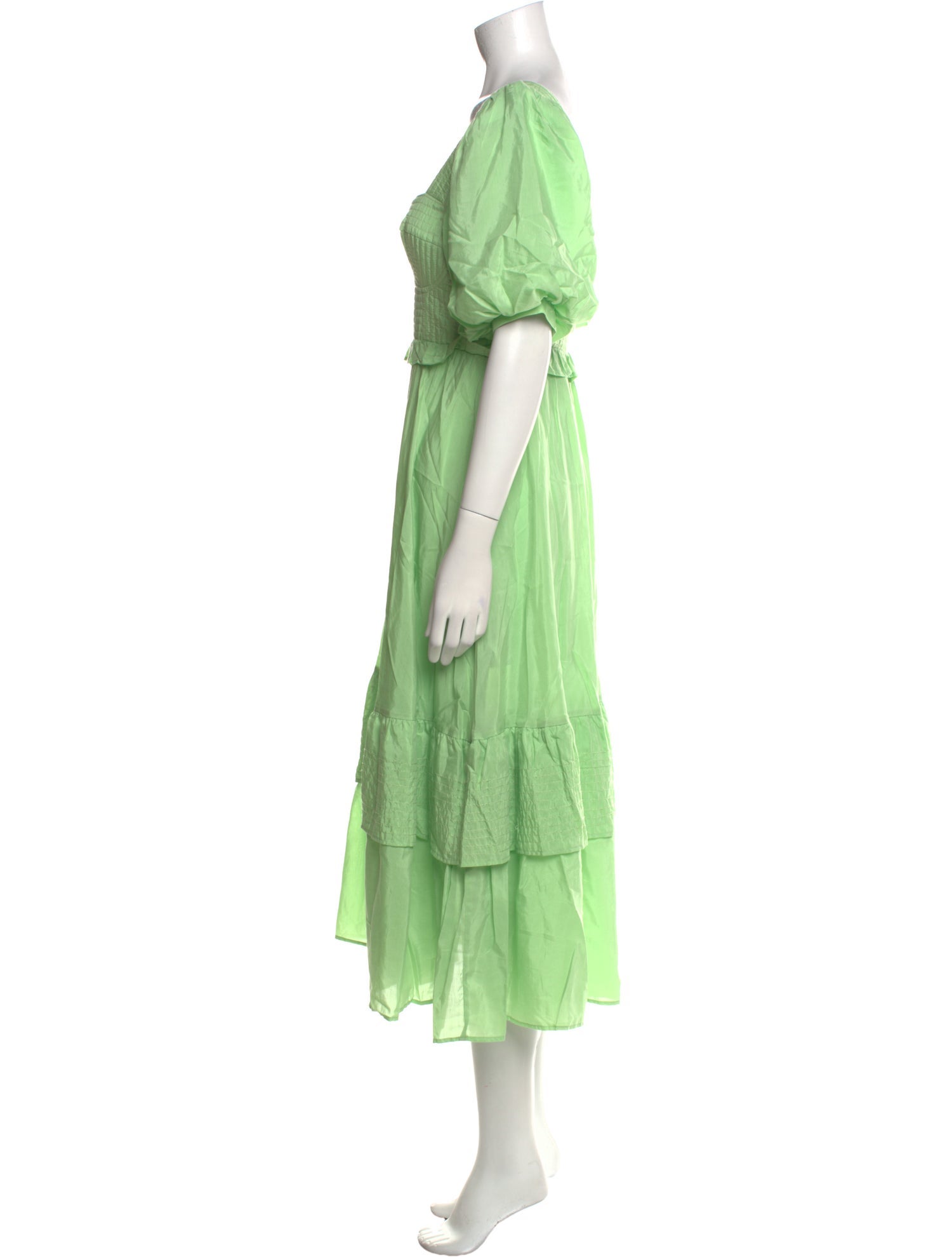 Farm Rio Square Neckline Long Dress