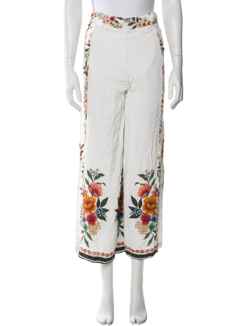 Farm Rio Floral Print Wide Leg Pants