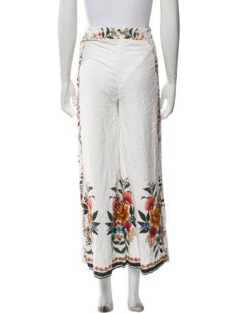 Farm Rio Floral Print Wide Leg Pants
