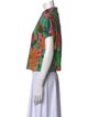 Farm Rio Printed Short Sleeve Button-Up Top