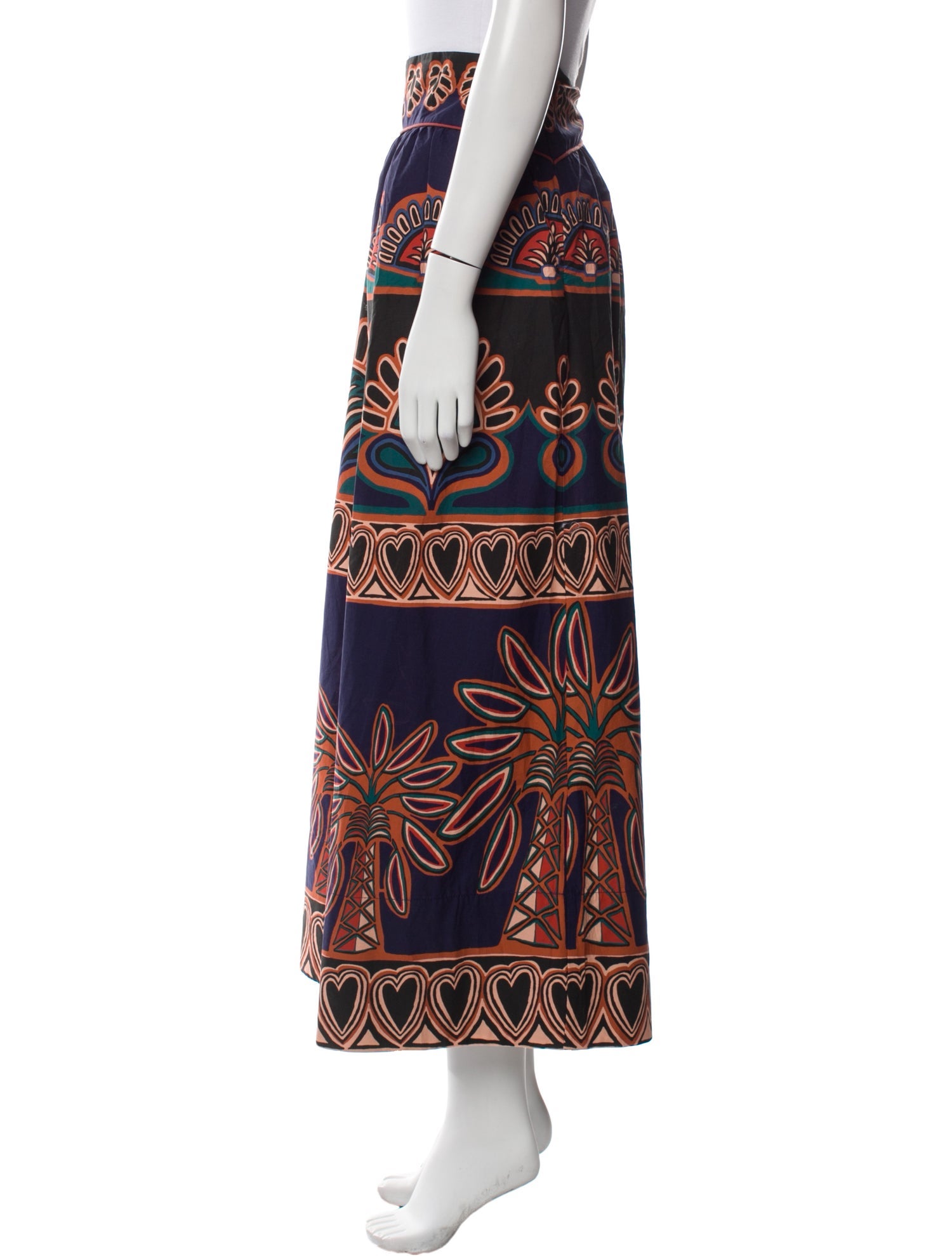 Farm Rio Printed Midi Length Skirt