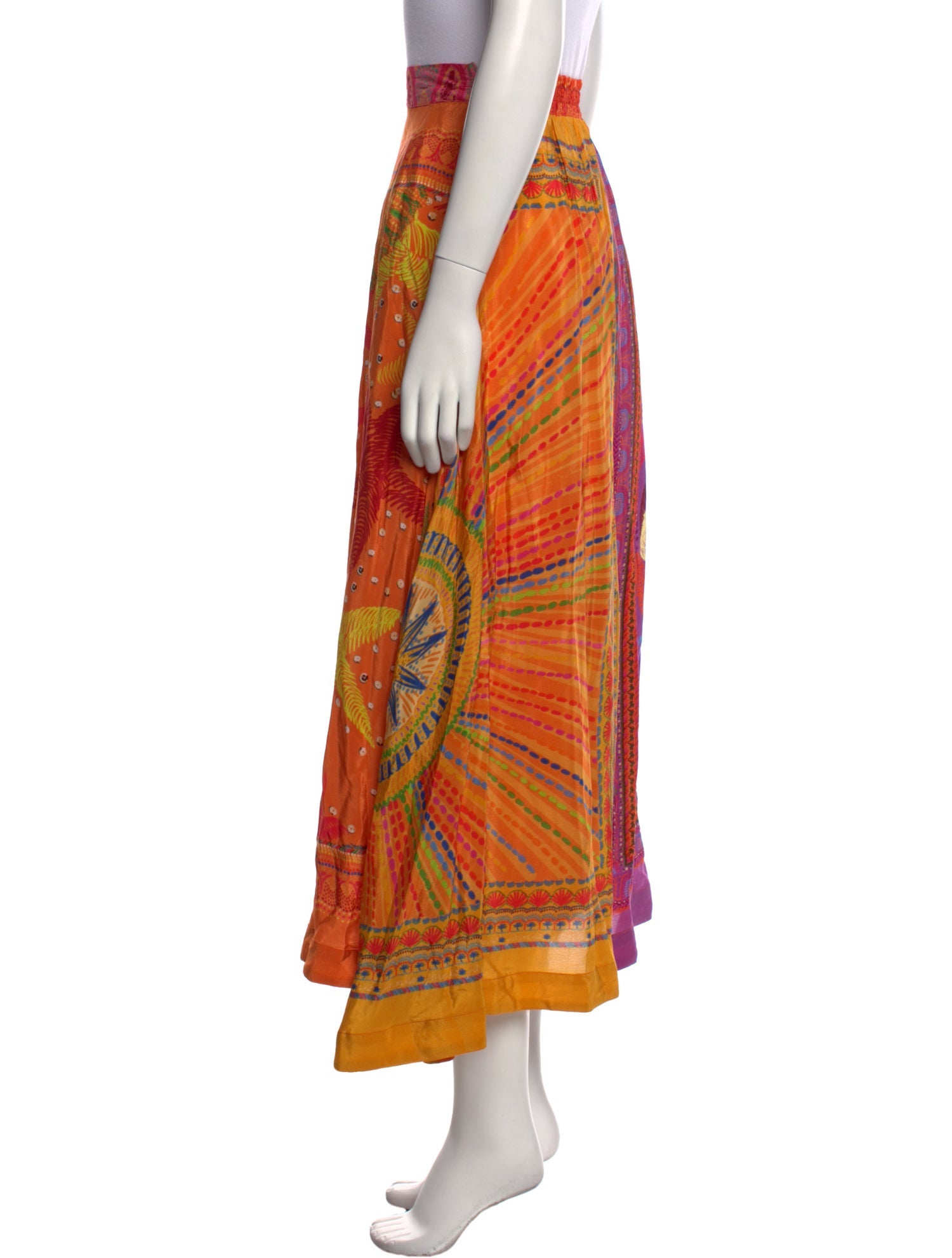 Farm Rio Printed Midi Length Skirt