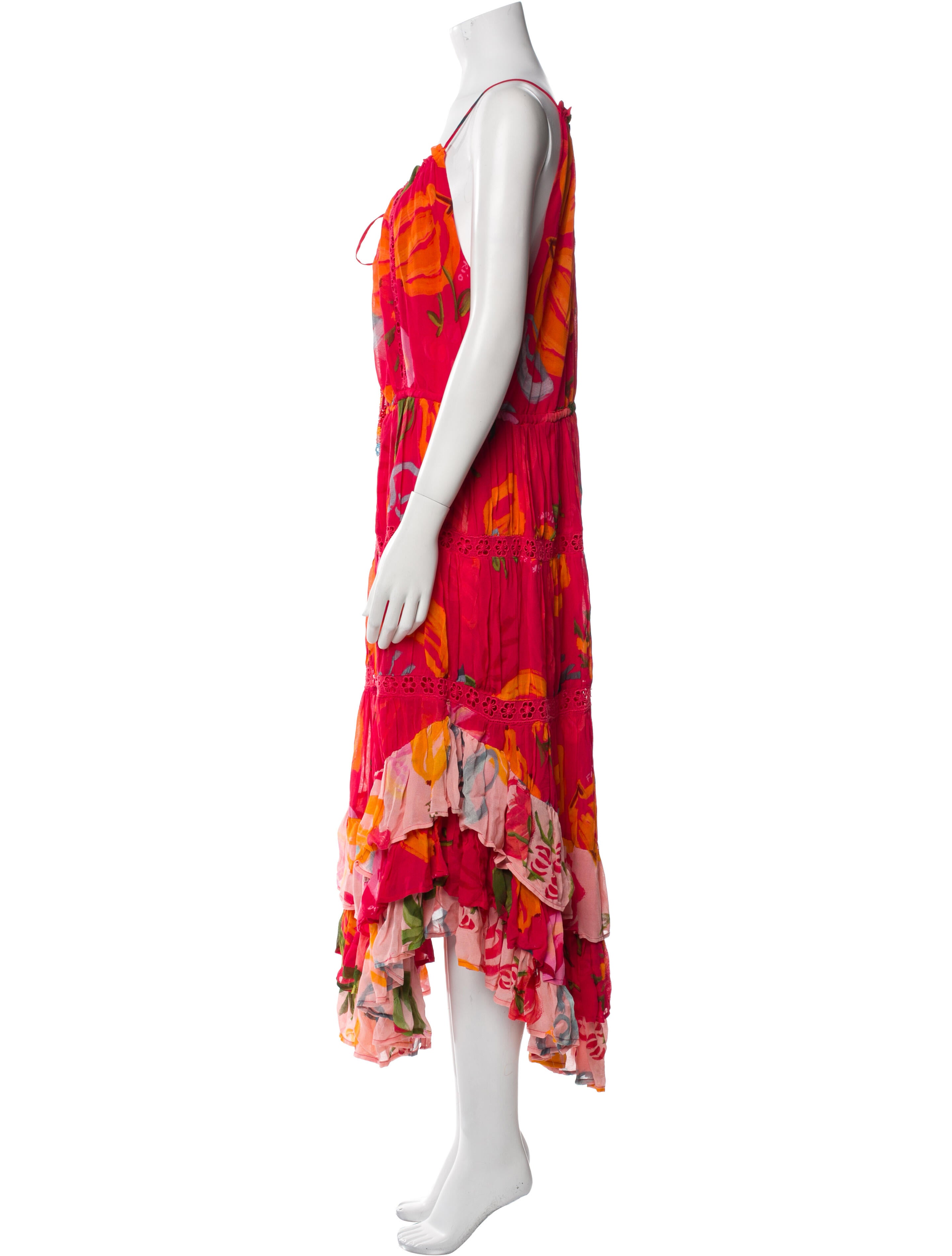 Farm Rio Floral Print Long Dress