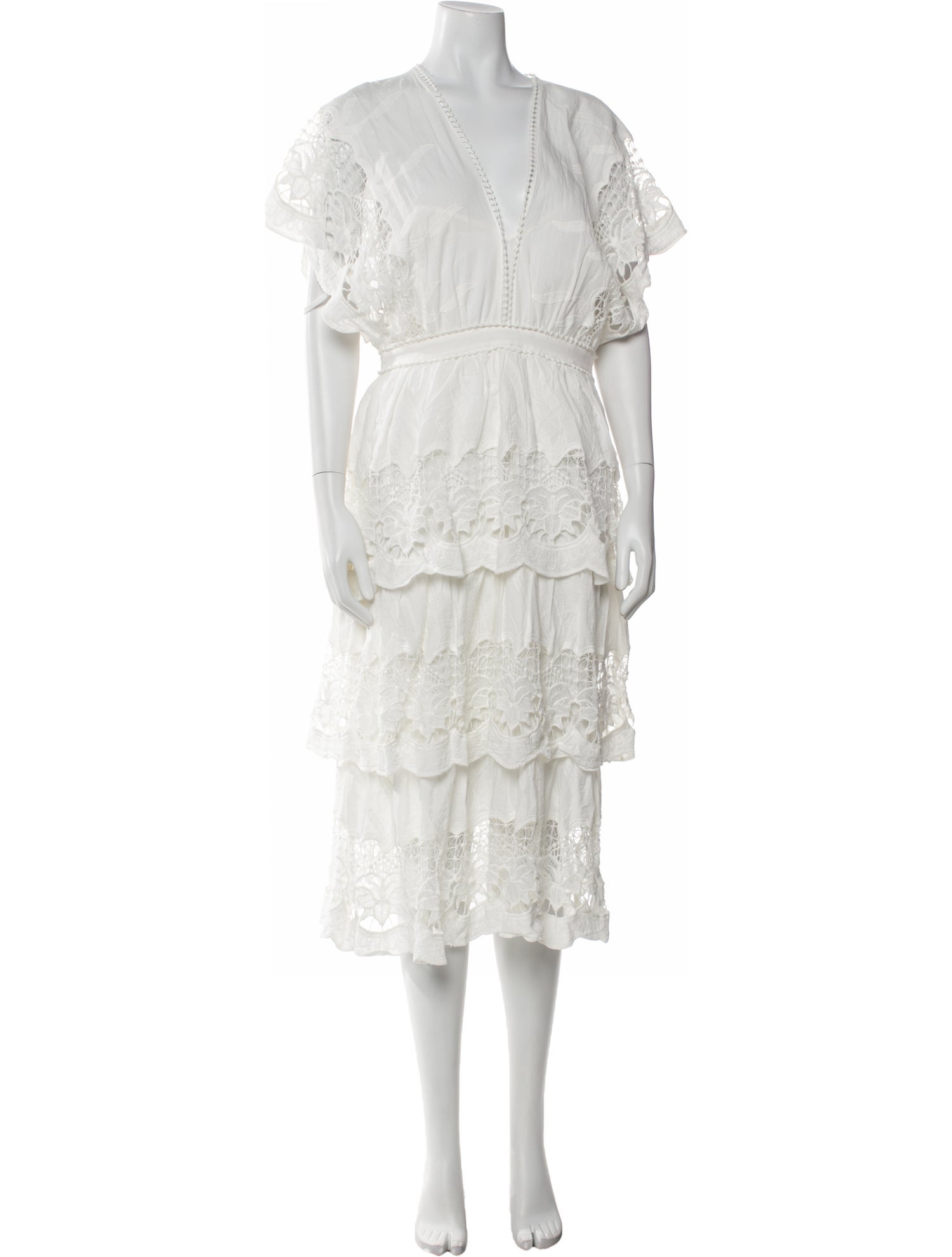 Farm Rio V-Neck Midi Length Dress w/ Tags