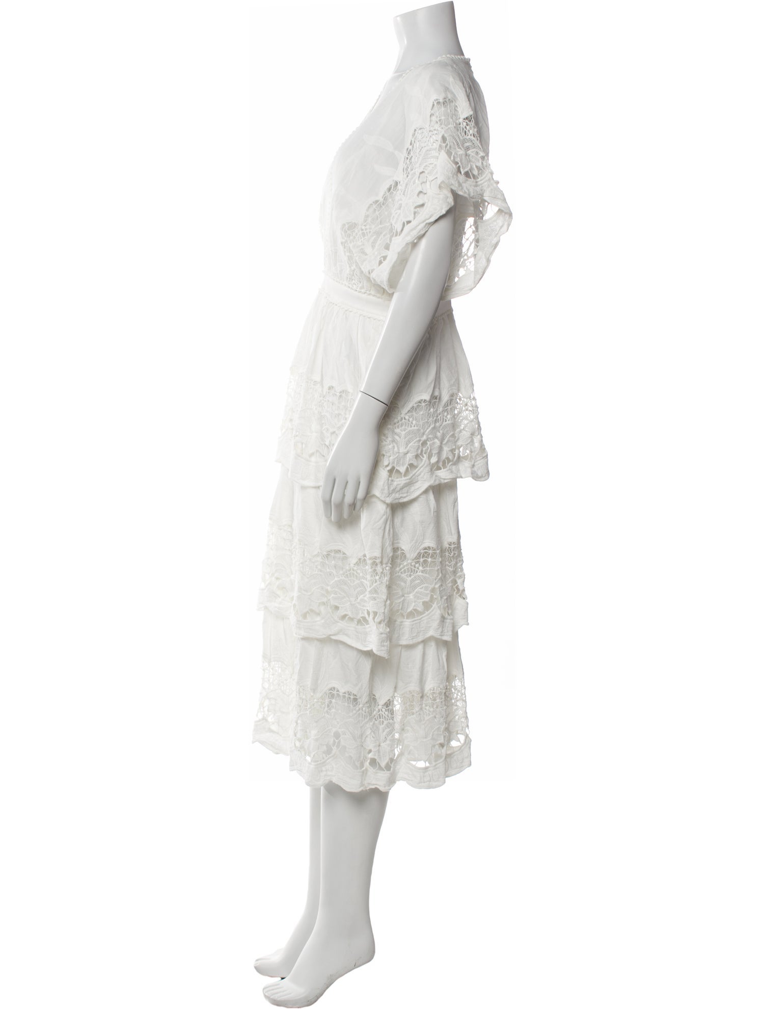 Farm Rio V-Neck Midi Length Dress w/ Tags