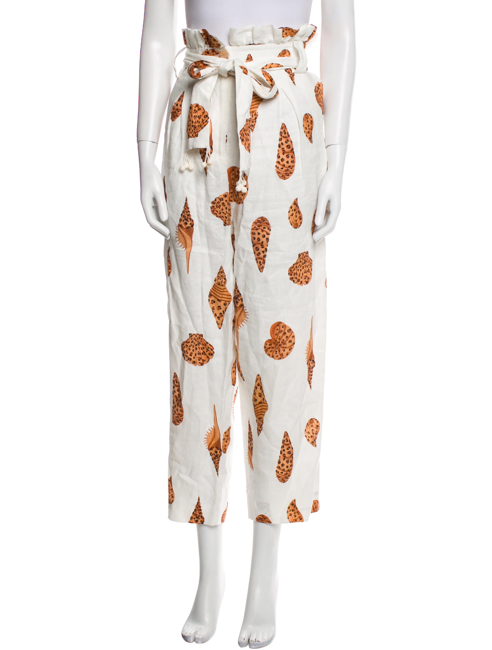 Farm Rio Linen Straight Leg Pants