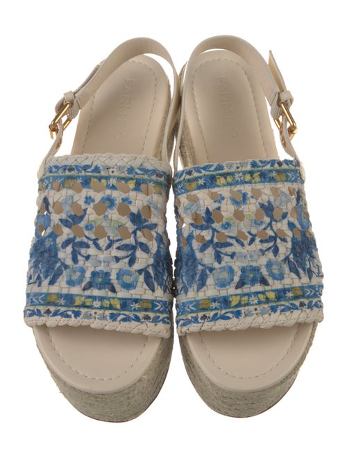 Farm Rio Raffia Printed Espadrilles