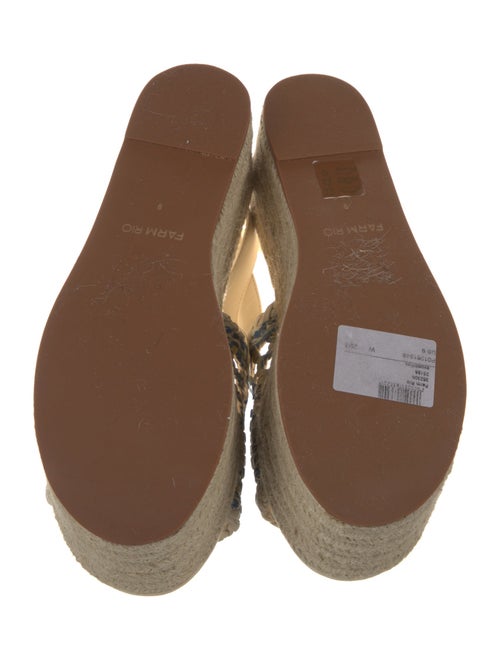 Farm Rio Raffia Printed Espadrilles