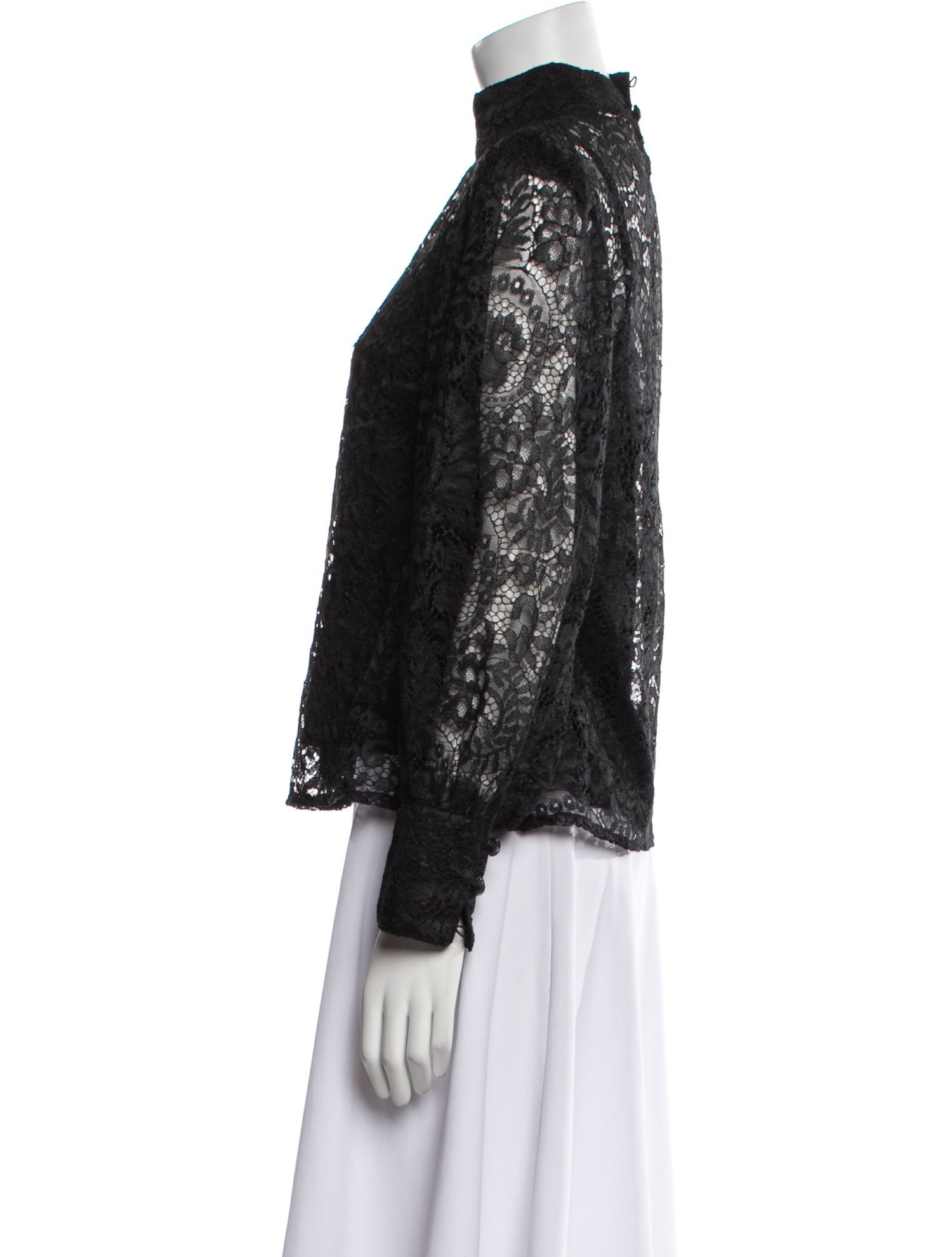 Farm Rio Lace Lace Pattern Blouse