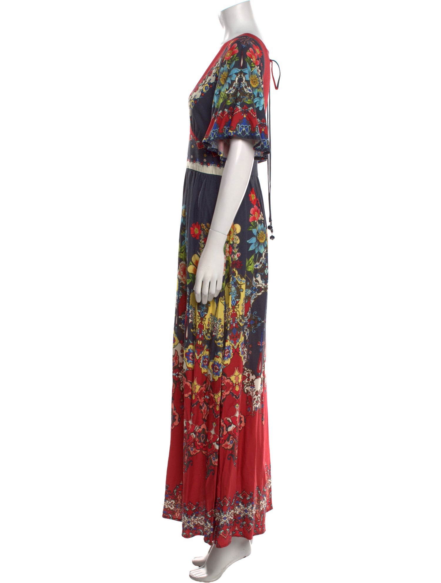Farm Rio Floral Print Long Dress