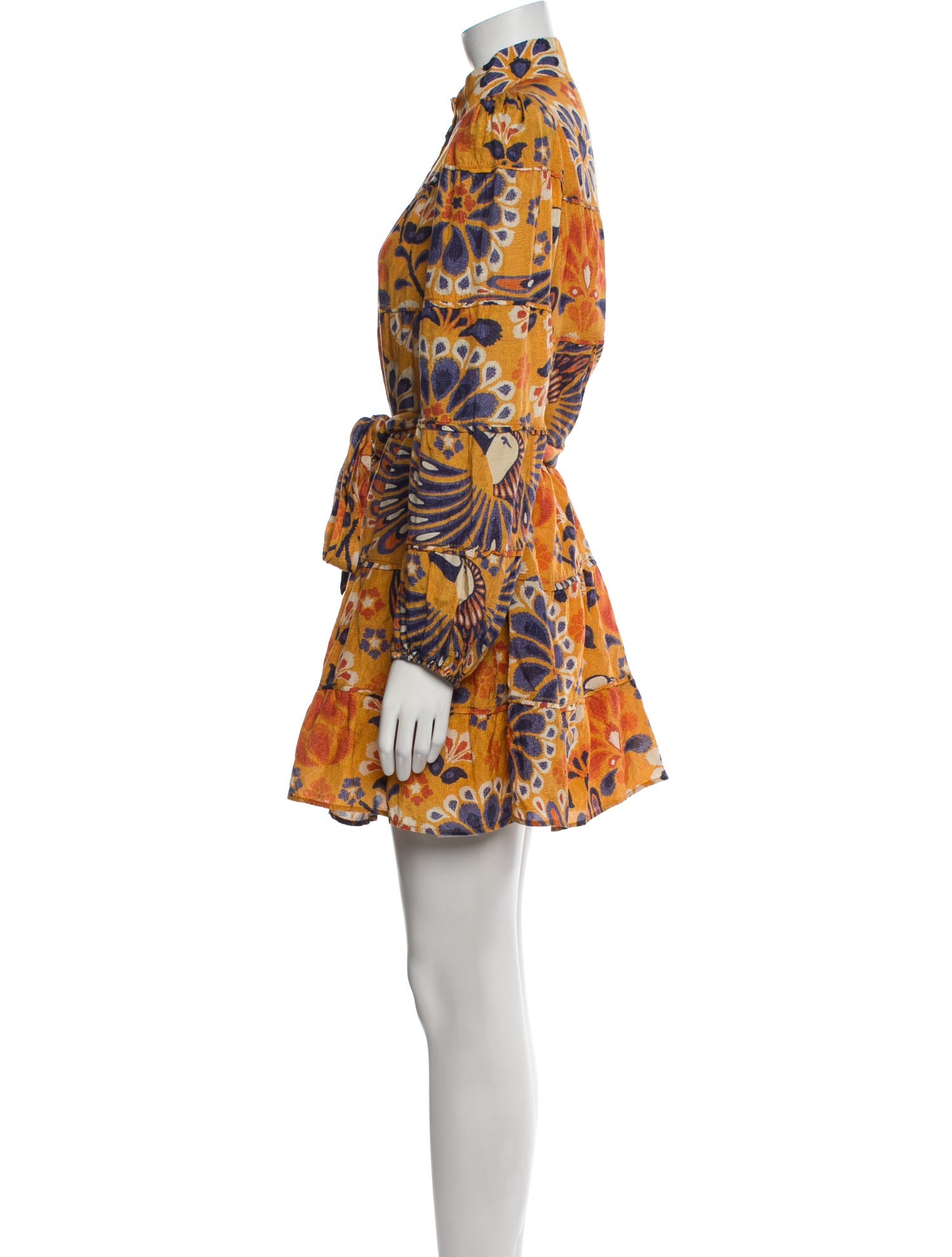 Farm Rio Floral Print Mini Dress