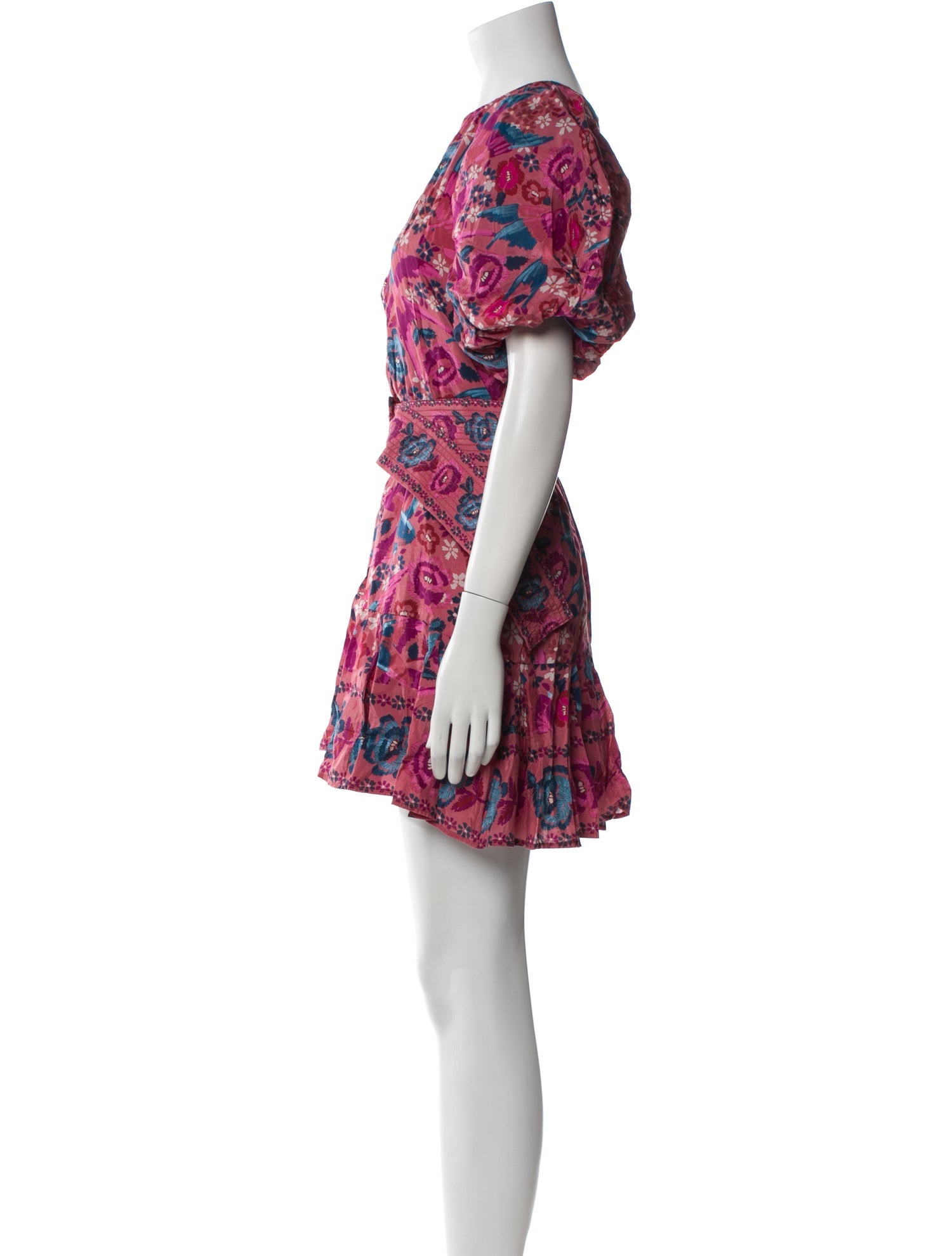 Farm Rio Floral Print Mini Dress