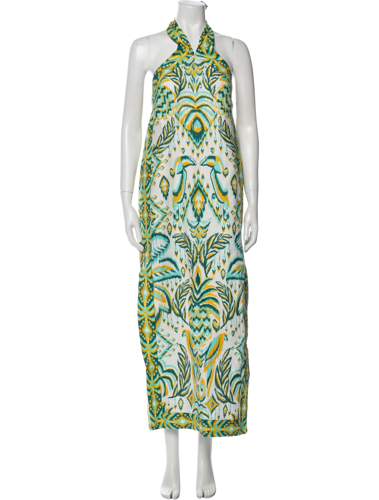 Farm Rio Linen Long Dress w/ Tags