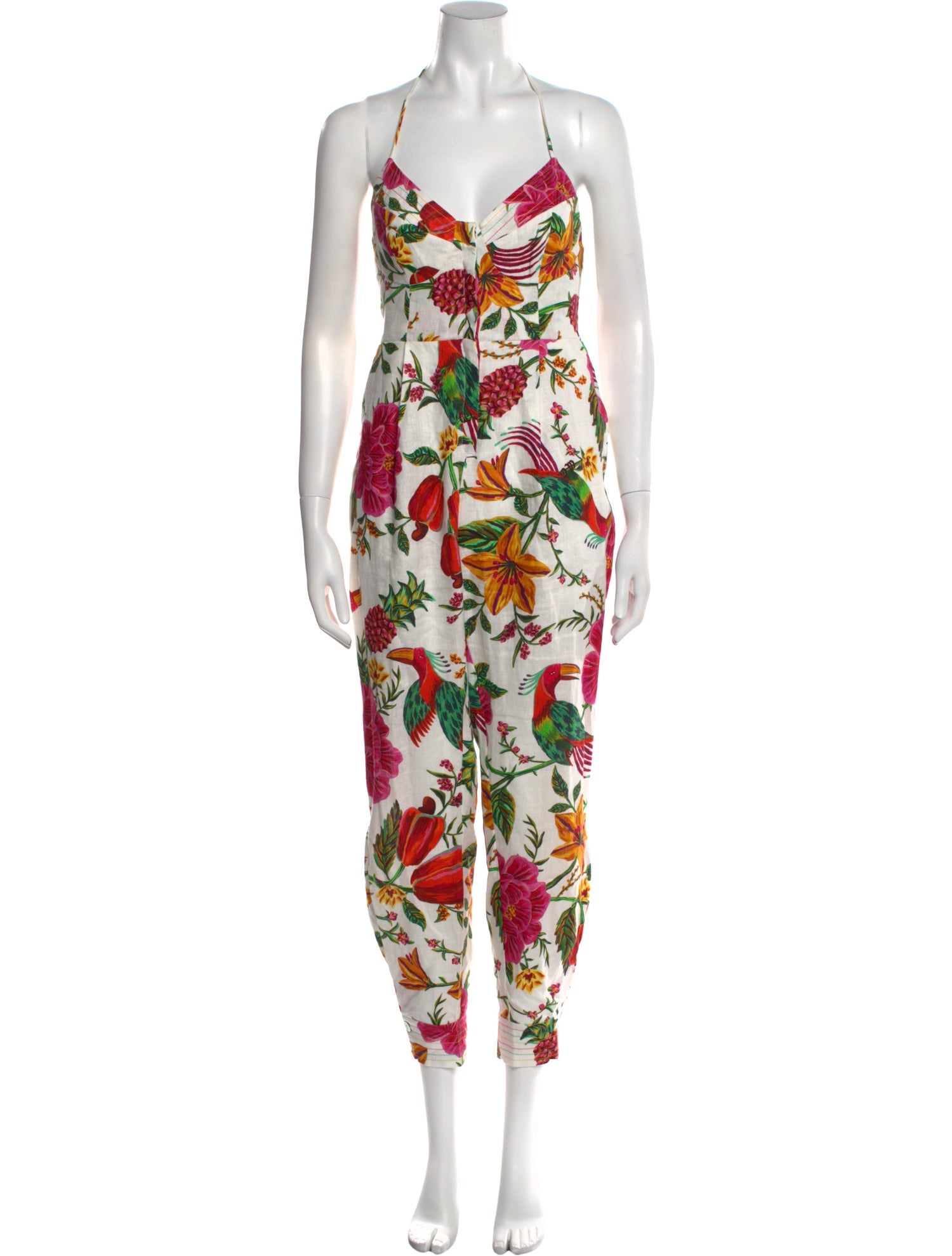 Farm Rio Linen Printed Jumpsuit