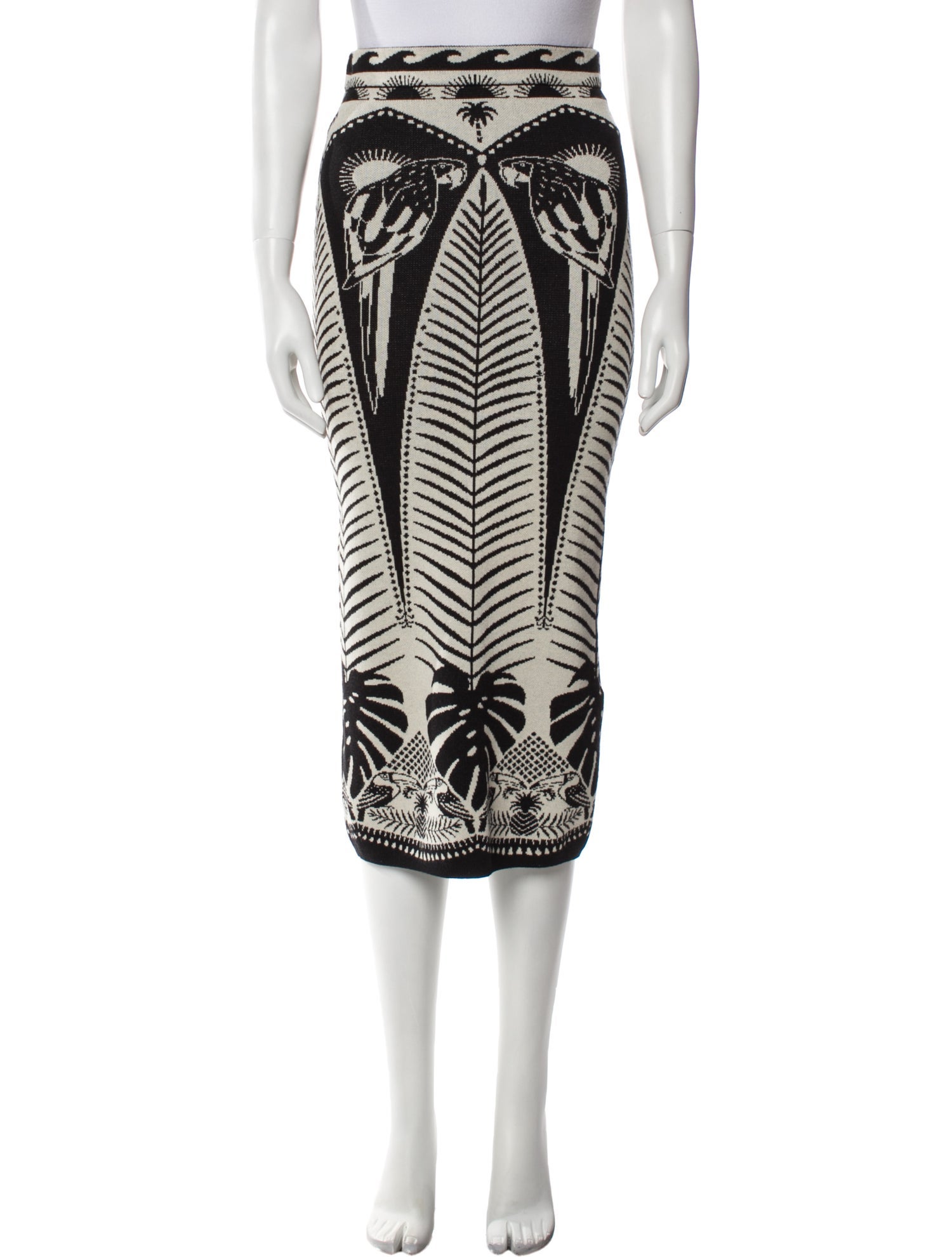 Farm Rio Printed Midi Length Skirt