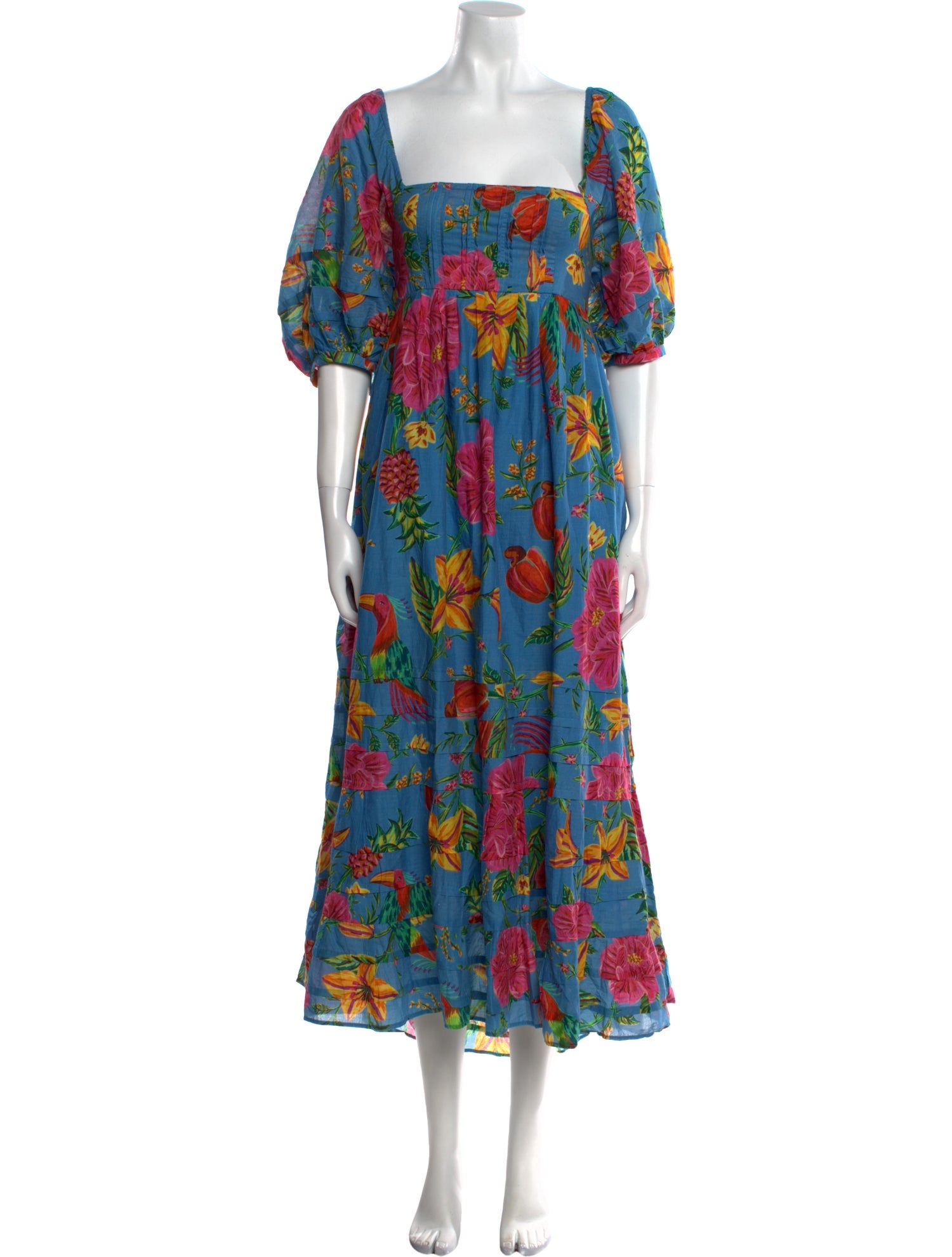 Farm Rio Floral Print Long Dress