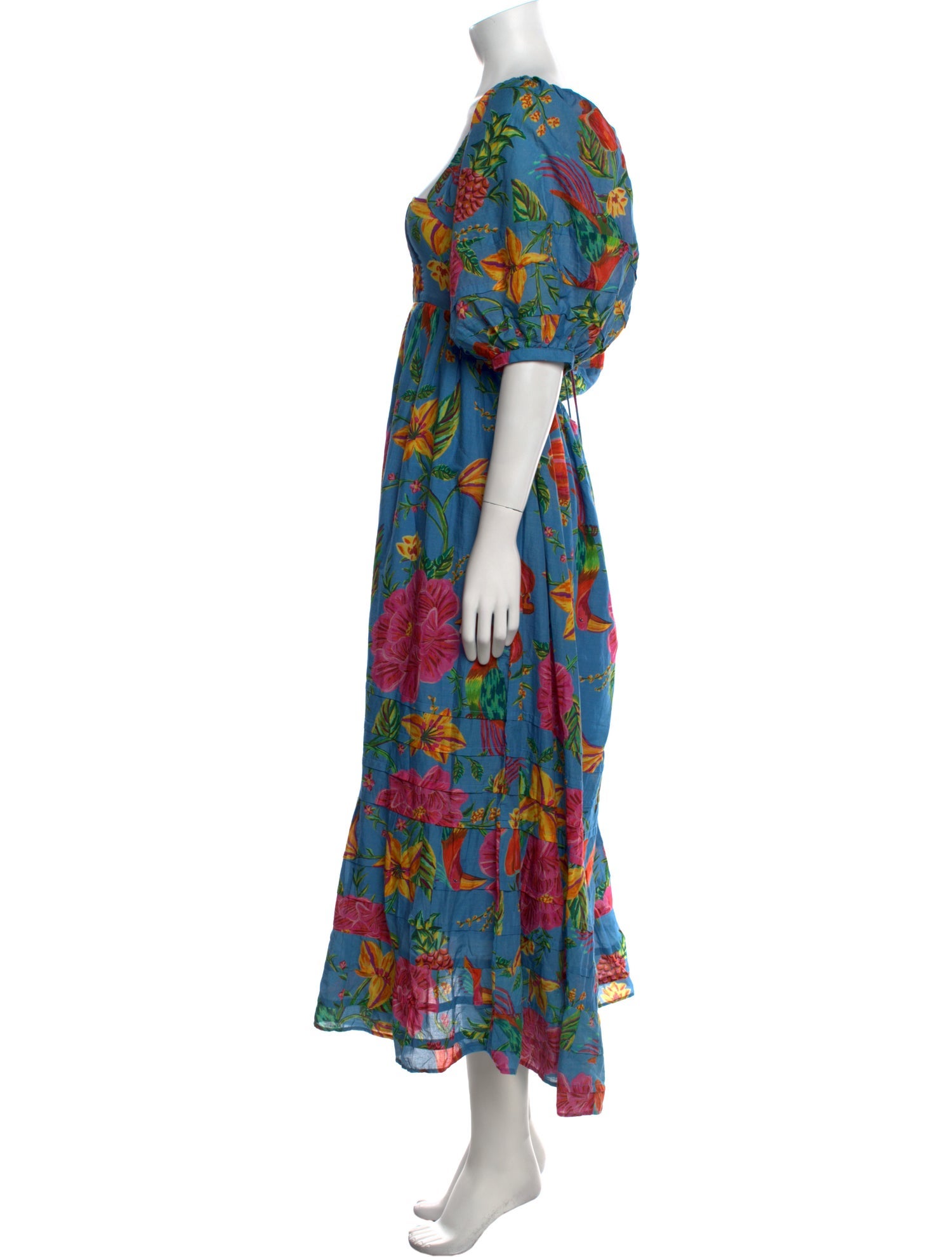 Farm Rio Floral Print Long Dress