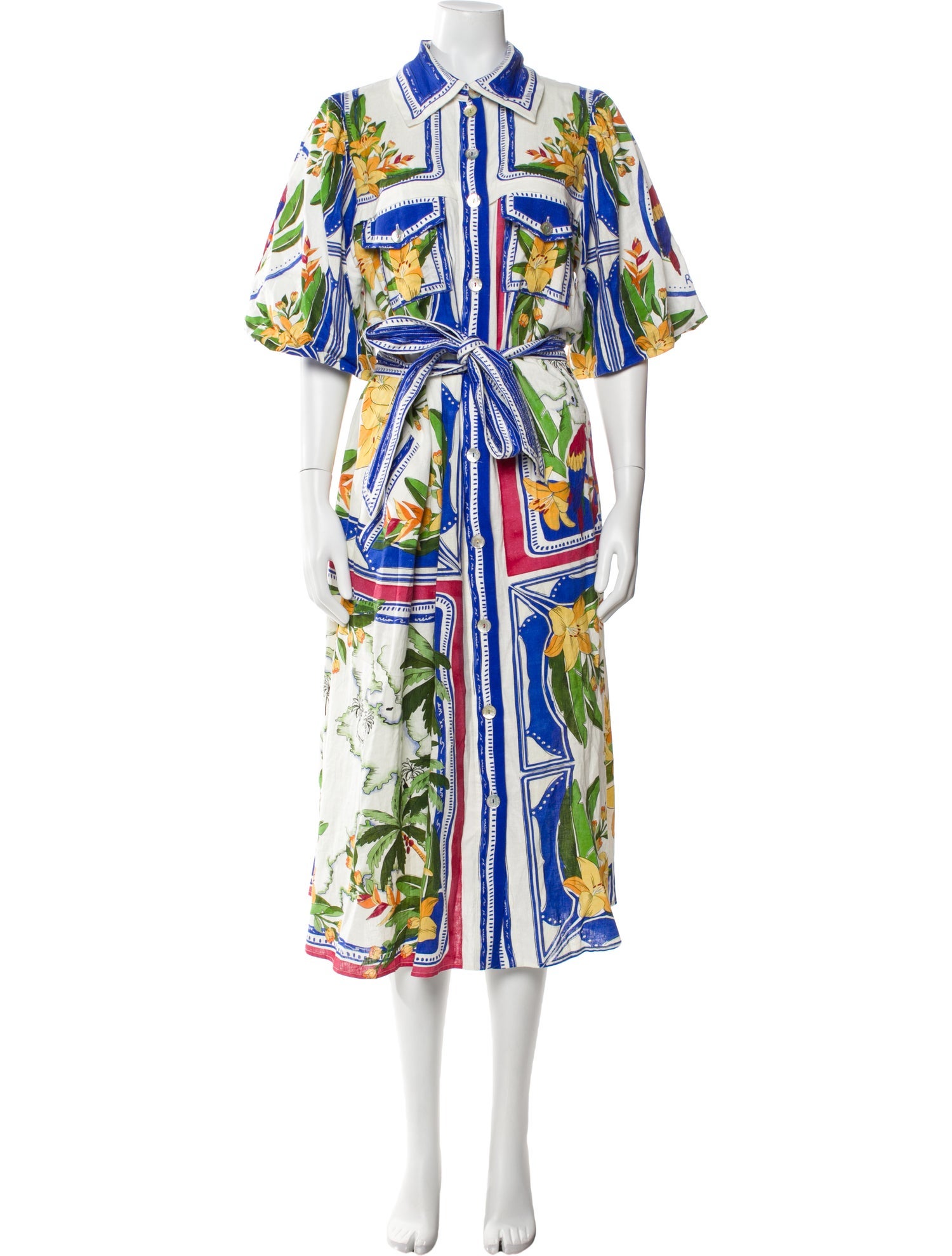 Farm Rio Printed Long Dress