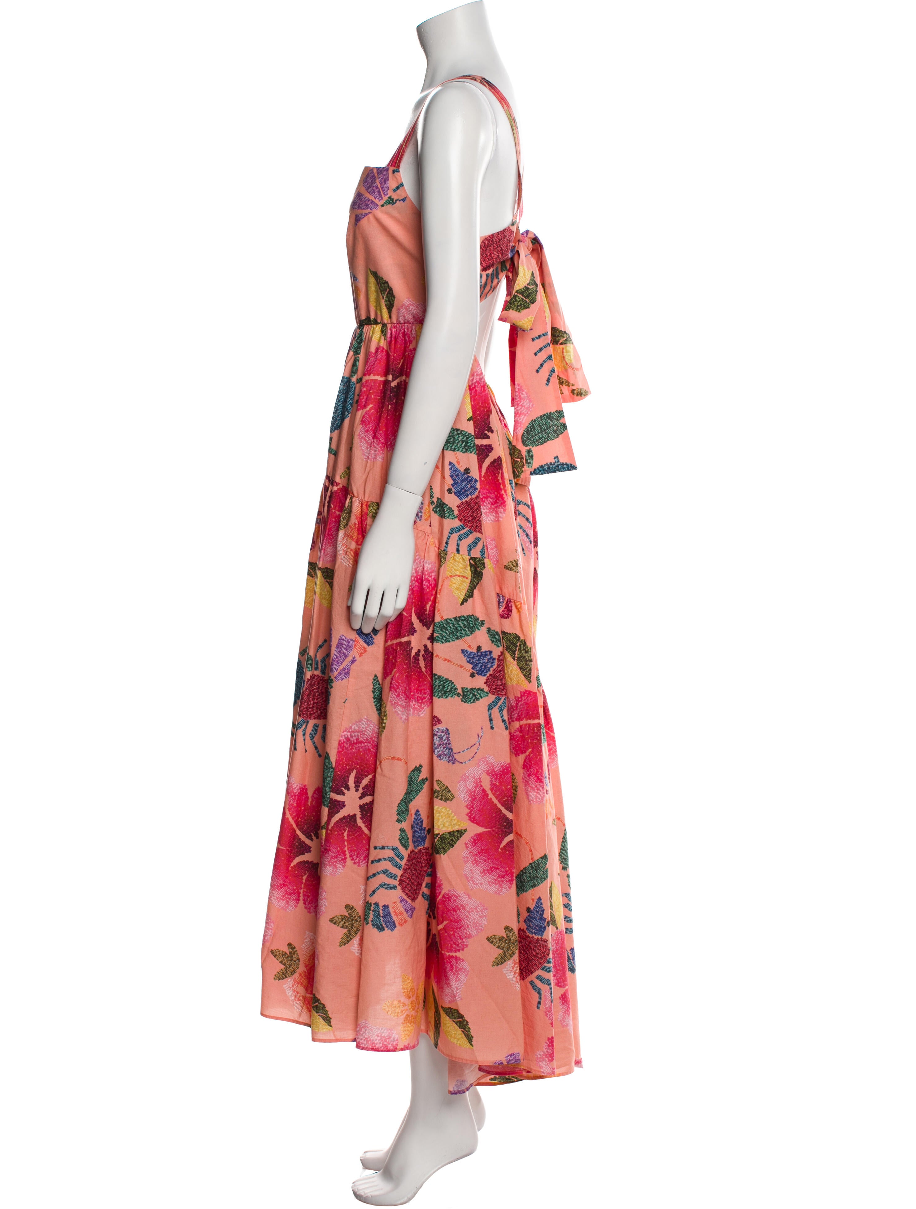 Farm Rio Floral Print Long Dress