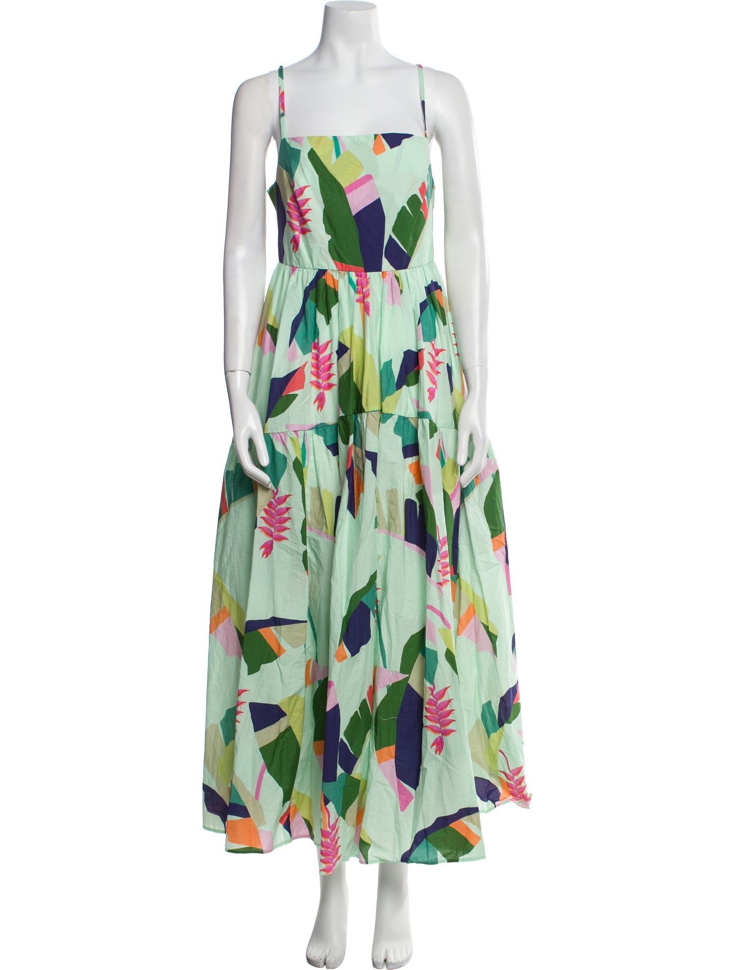 Farm Rio for Anthropologie Floral Print Long Dress w/ Tags