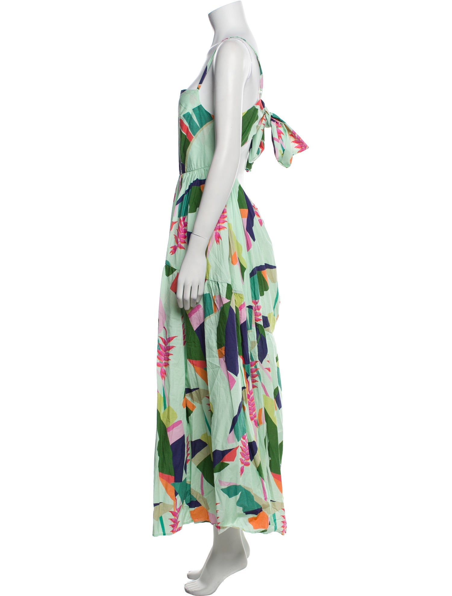 Farm Rio for Anthropologie Floral Print Long Dress w/ Tags