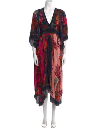 Farm Rio Velour Long Dress