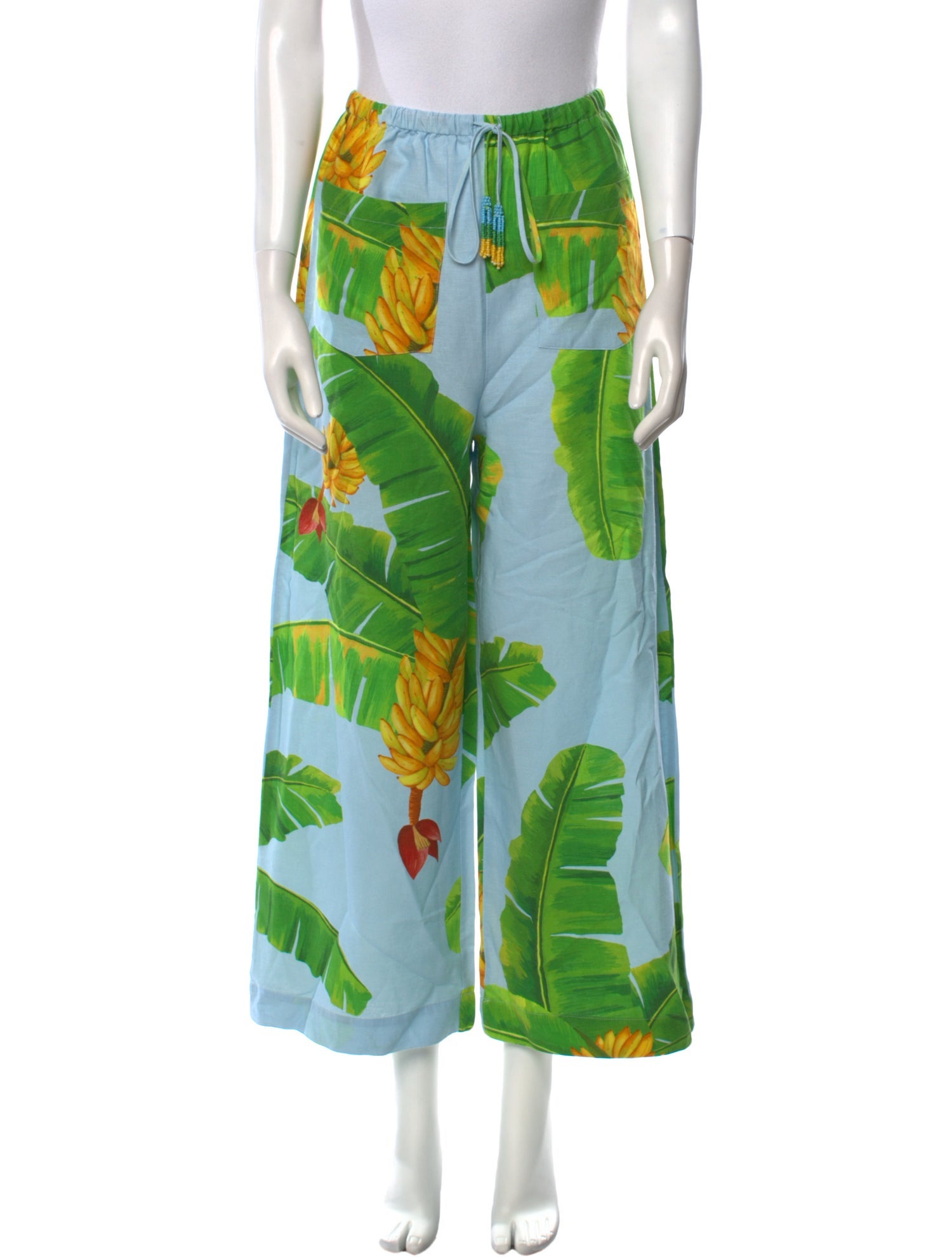 Farm Rio Linen Wide Leg Pants