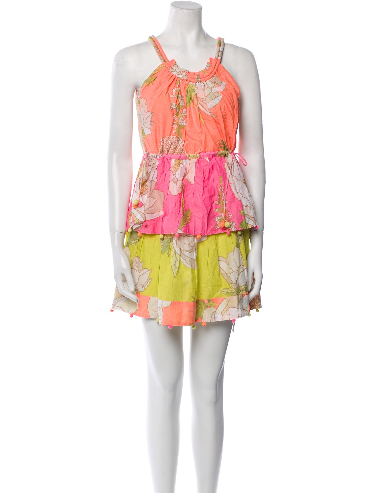 Farm Rio Floral Print Mini Dress w/ Tags