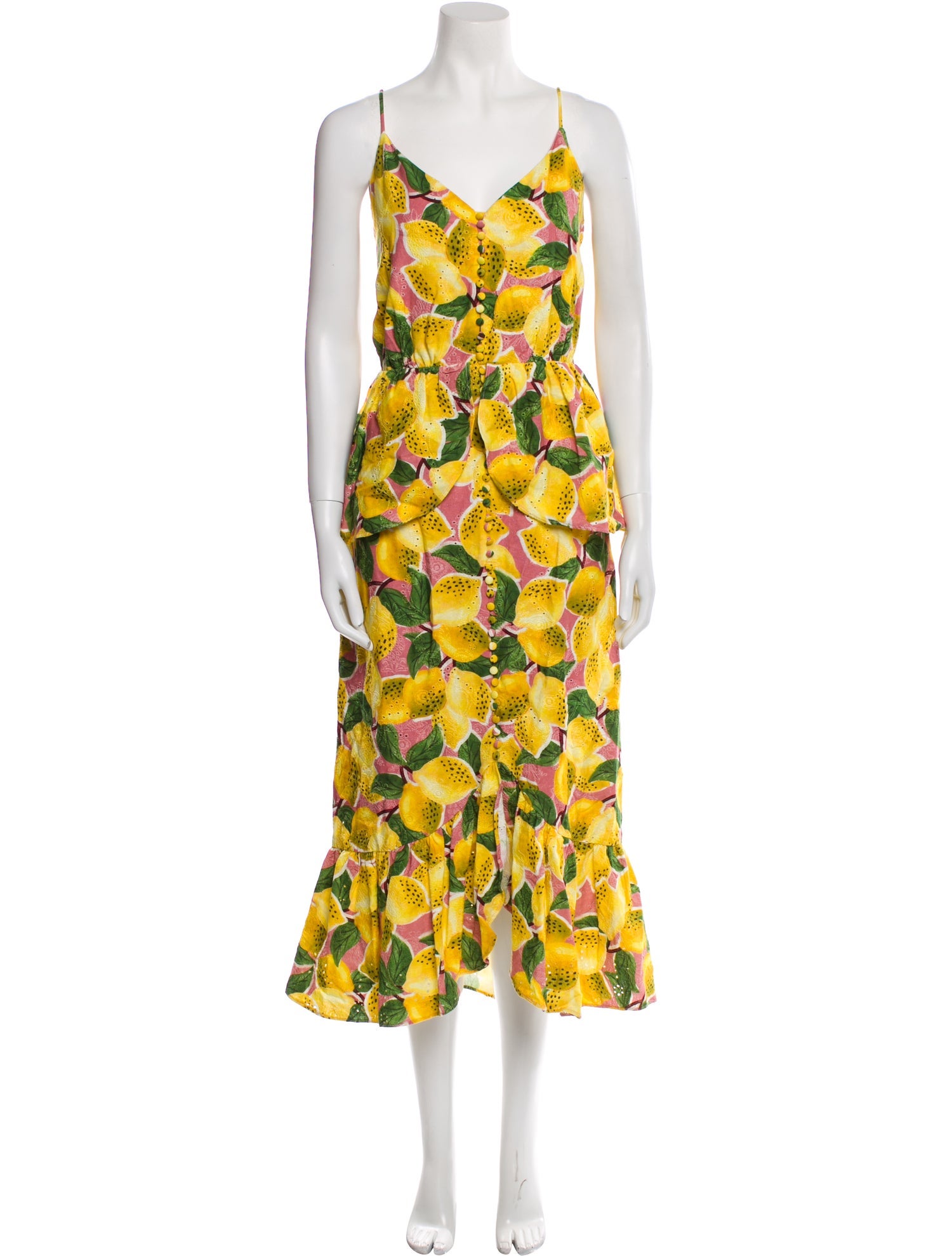 Farm Rio Floral Print Long Dress