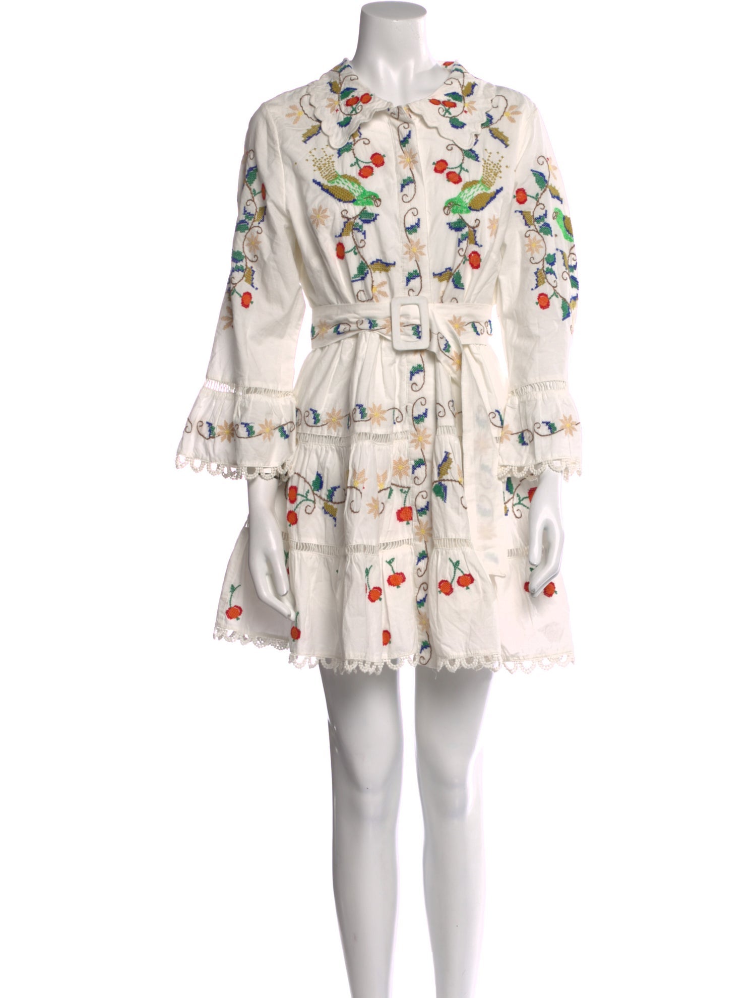 Farm Rio Floral Print Mini Dress