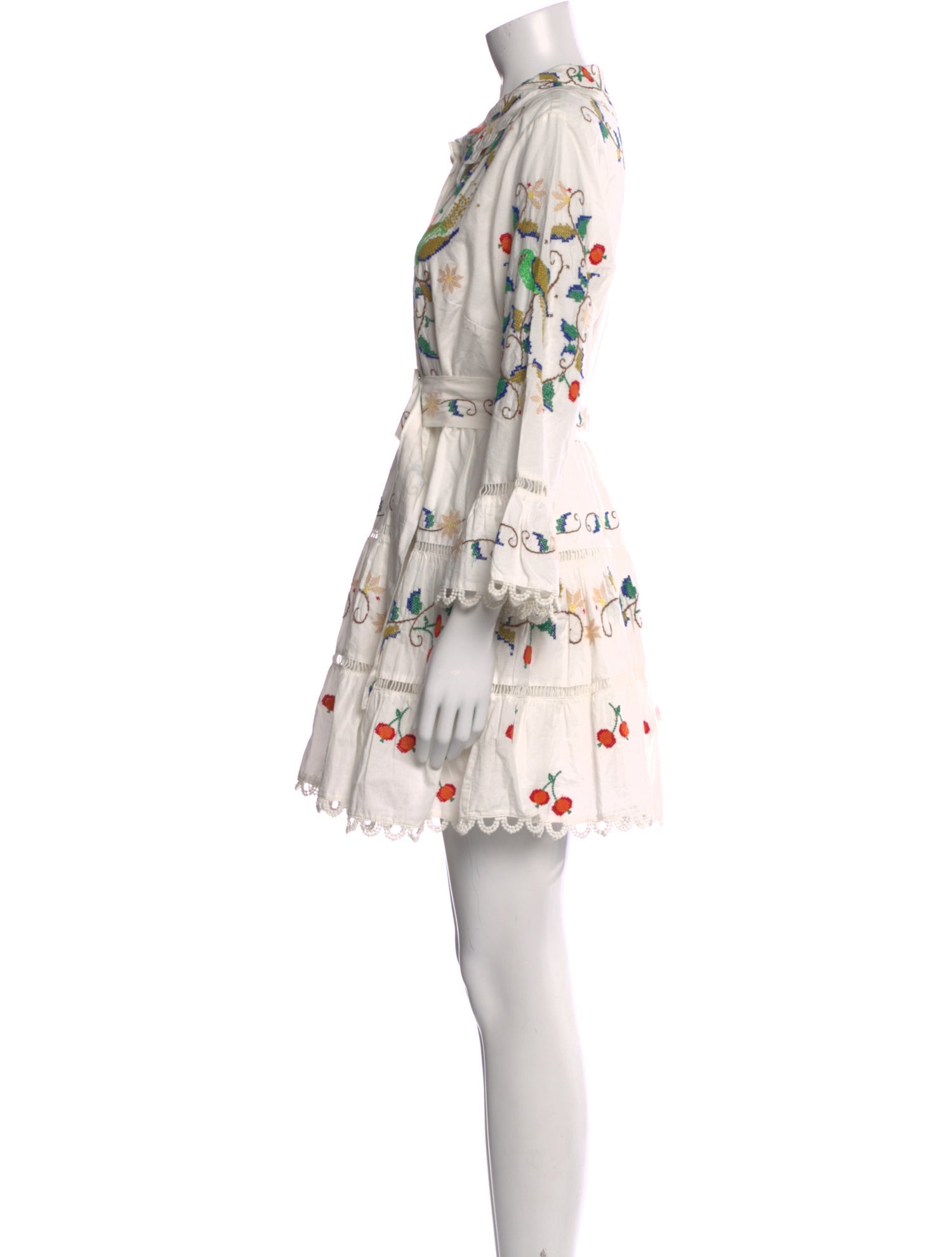 Farm Rio Floral Print Mini Dress