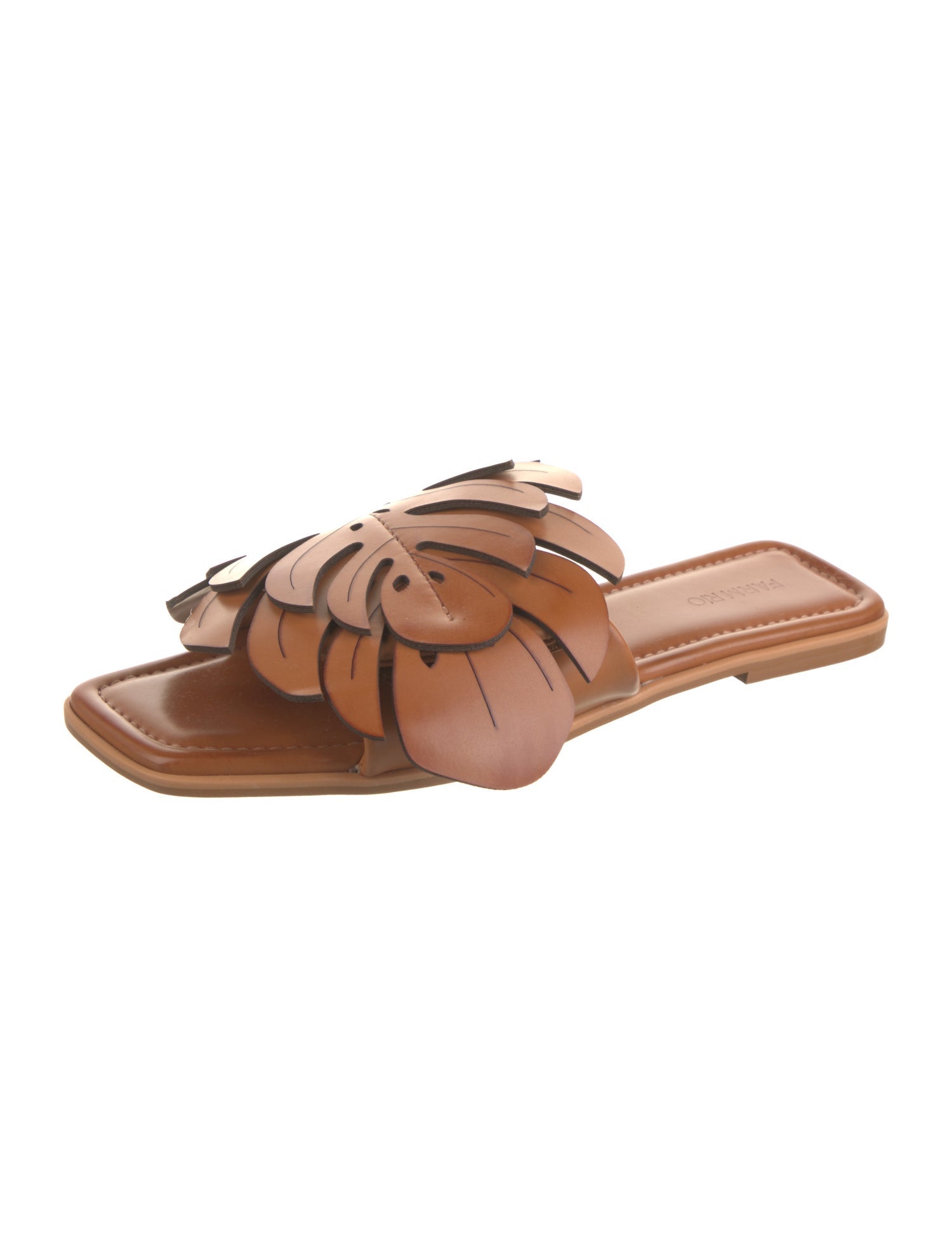 Farm Rio Leather Lasercut Accents Slides