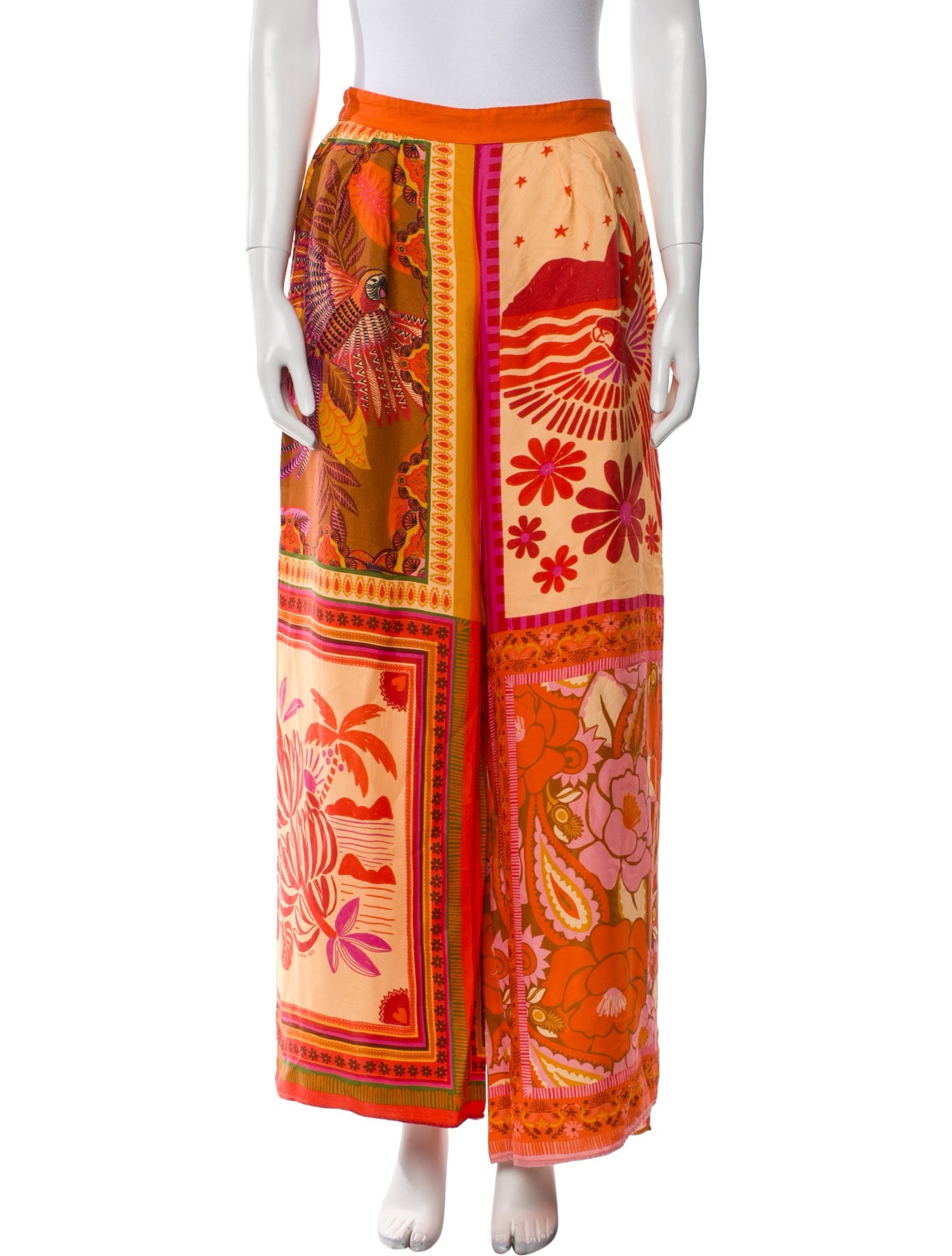 Farm Rio Printed Wide Leg Pants