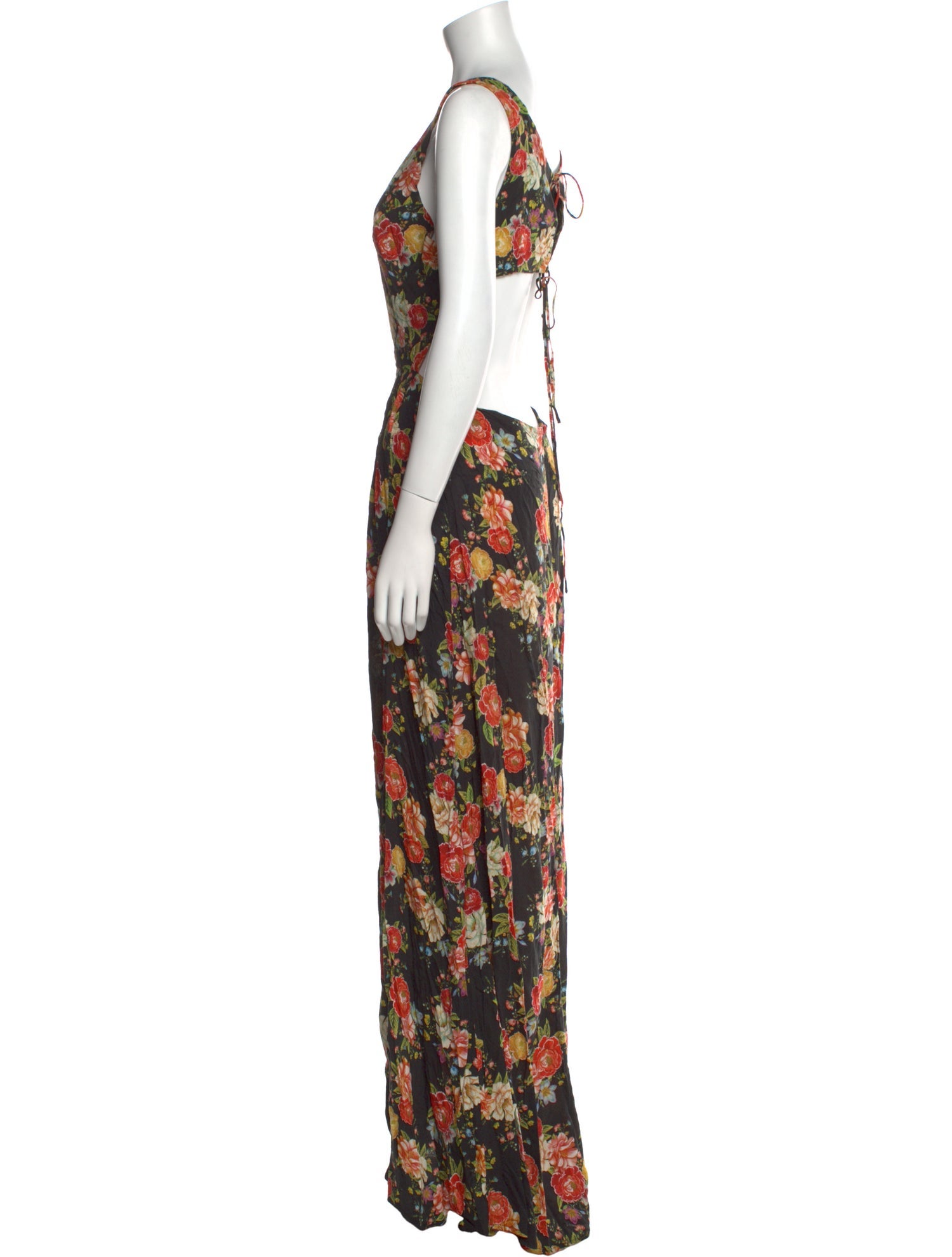 Farm Rio Floral Print Long Dress