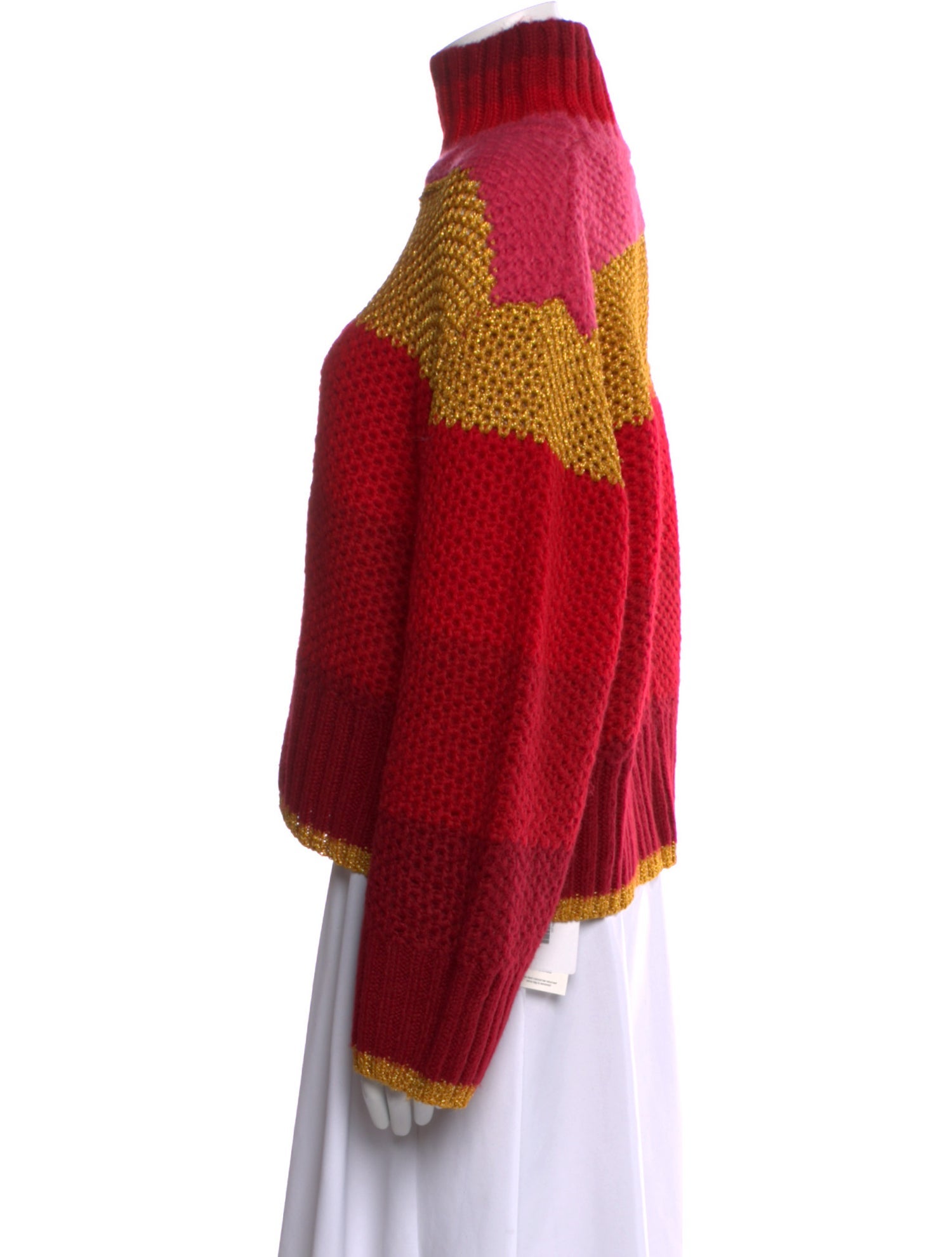 Farm Rio Striped Turtleneck Sweater