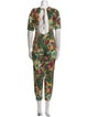 Farm Rio Linen Floral Print Jumpsuit